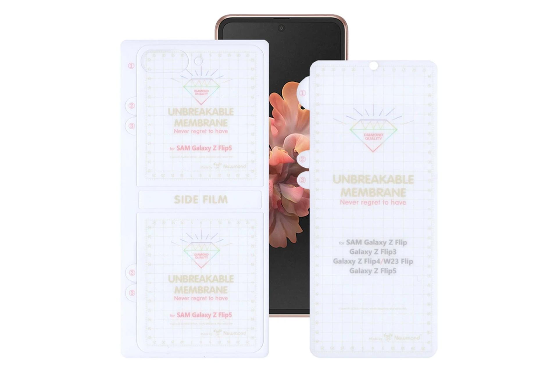 شفافیت محافظ صفحه نمایش گوشی بوف مدل Hydrogel مناسب سامسونگ Galaxy Z Flip5