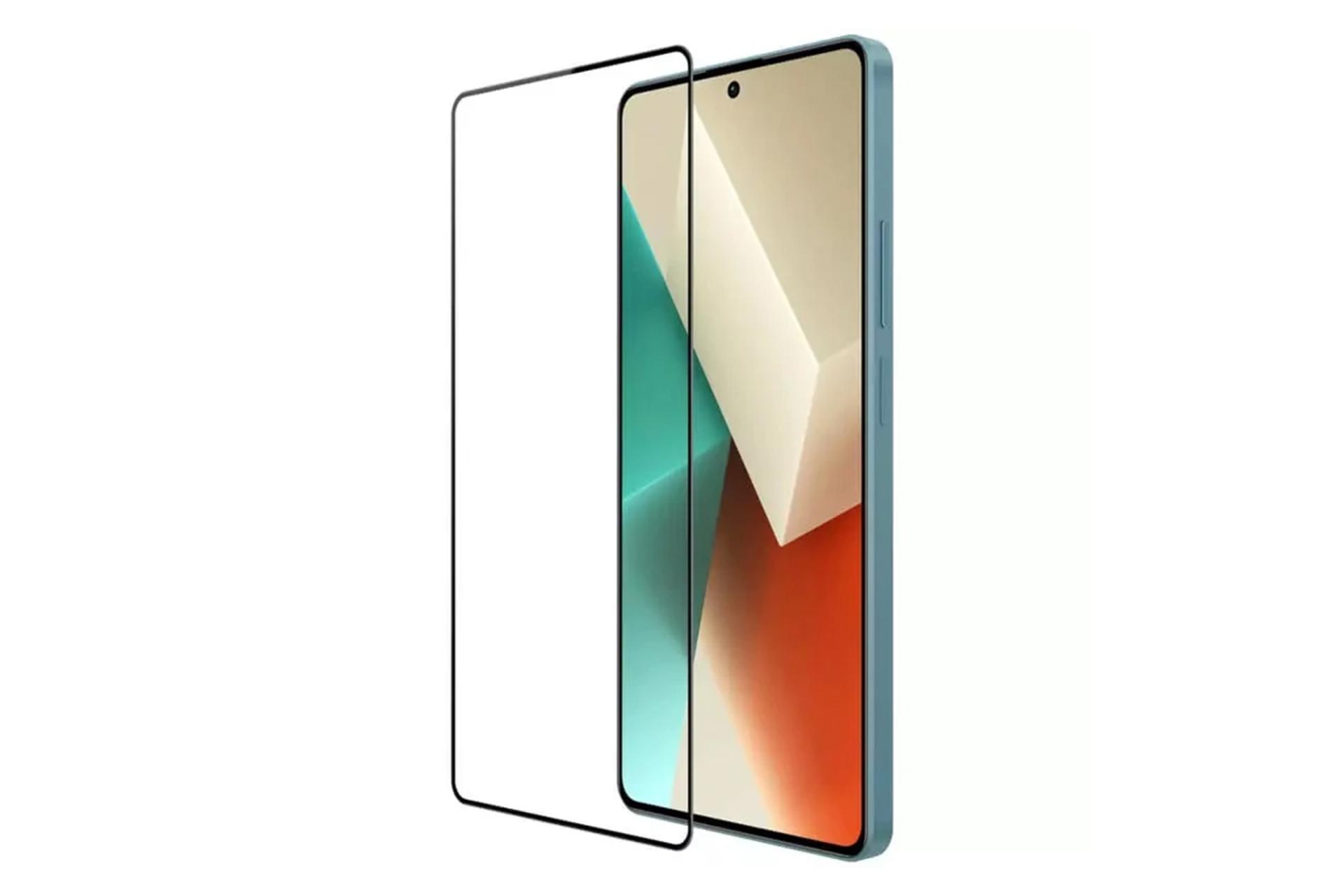 شفافیت محافظ صفحه نمایش گوشی بوف مدل FullGlue-Max مناسب شیائومی Redmi Note 13 Pro Plus