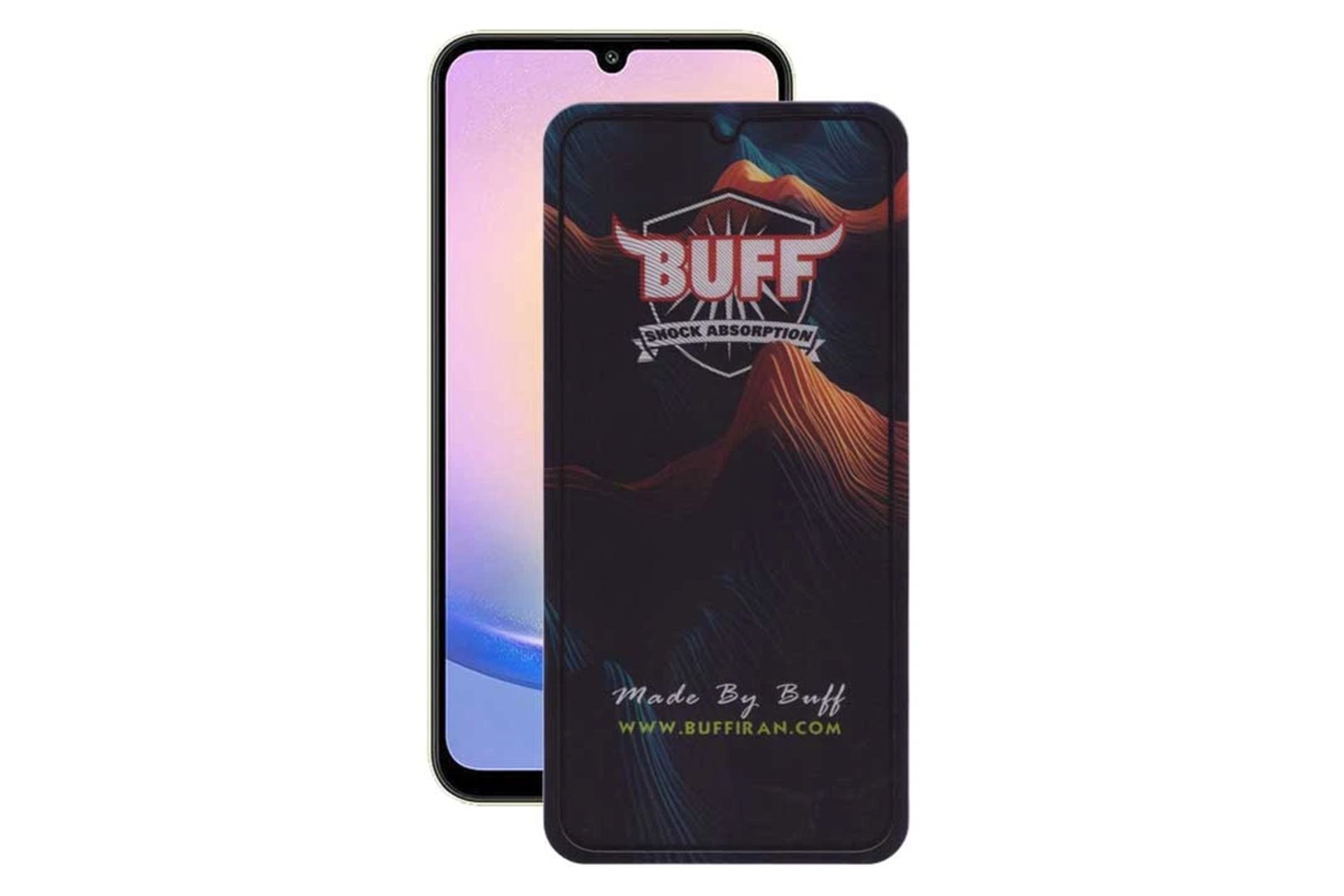 شفافیت محافظ صفحه نمایش گوشی بوف مدل 5D Mountain مناسب سامسونگ Galaxy A25 / A15 / A24 4G / F34