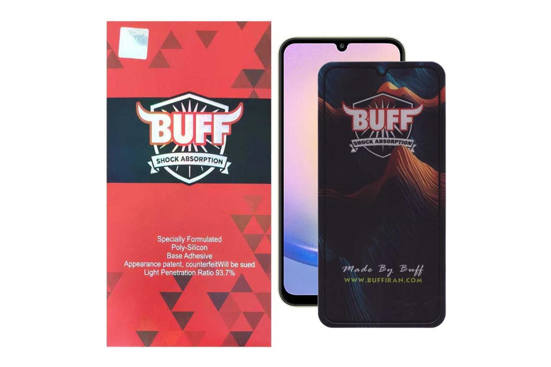 محافظ صفحه نمایش گوشی بوف مدل 5D Mountain مناسب سامسونگ Galaxy A25 / A15 / A24 4G / F34