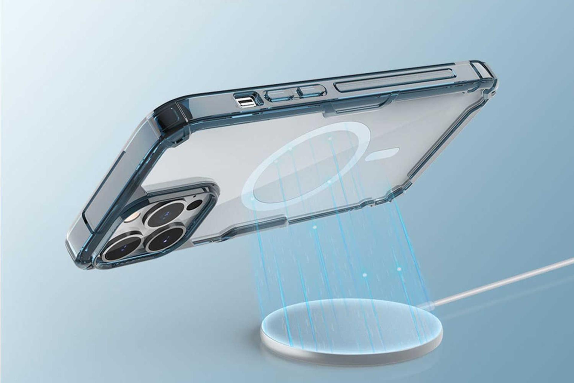 قاب گوشی آهنربایی نیلکین مدل Nature TPU Pro Magnetic مناسب اپل iPhone 15 Pro Max