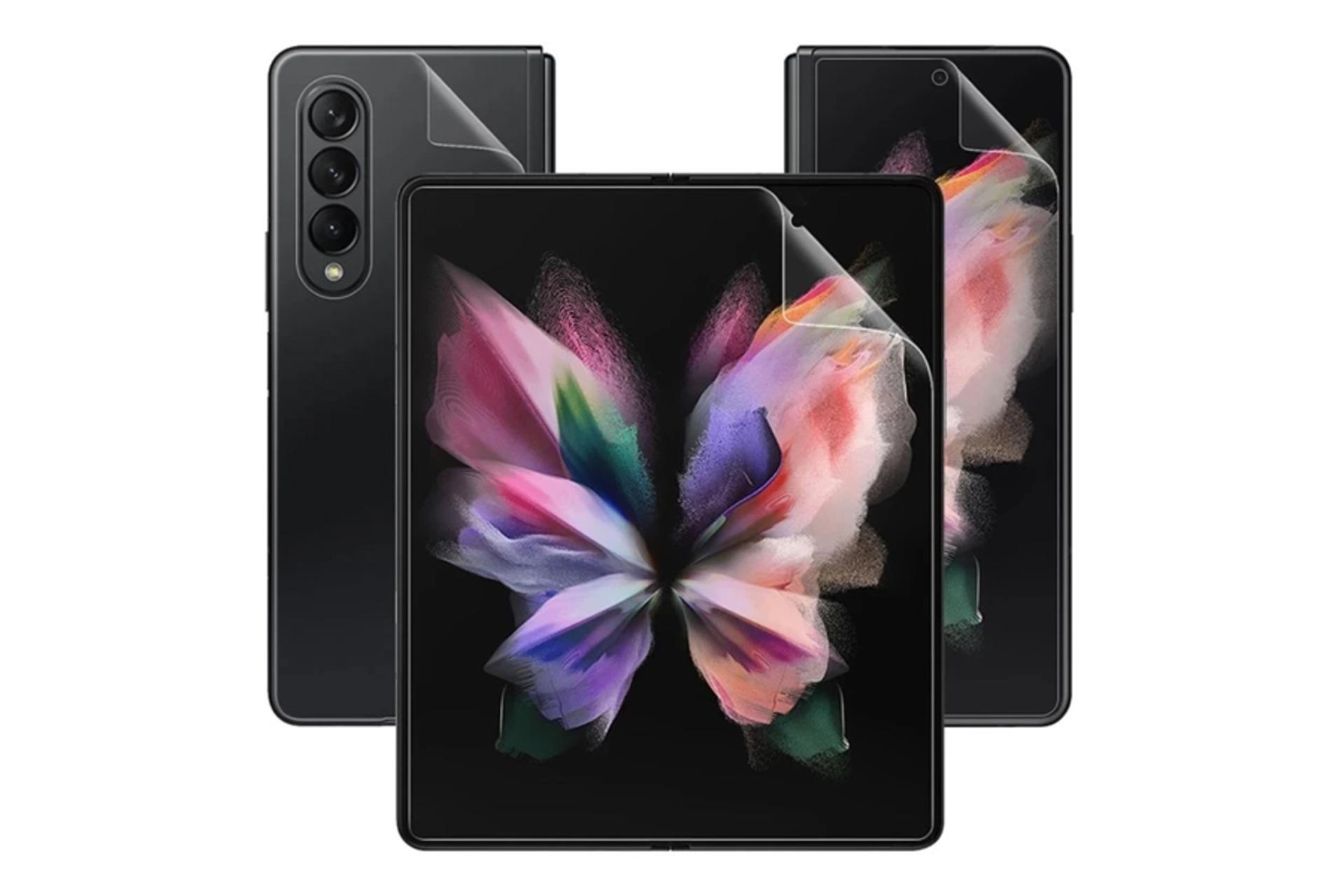 شفافیت محافظ صفحه نمایش گوشی بوف مدل Hydrogel مناسب سامسونگ Galaxy Z Fold6