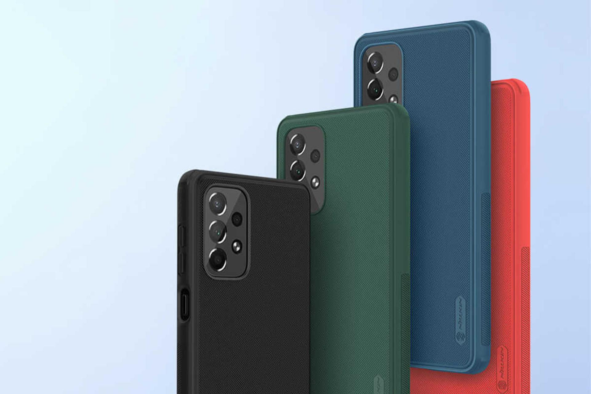 رنگبندی قاب گوشی نیلکین مدل Super Frosted Shield مناسب سامسونگ Galaxy A73