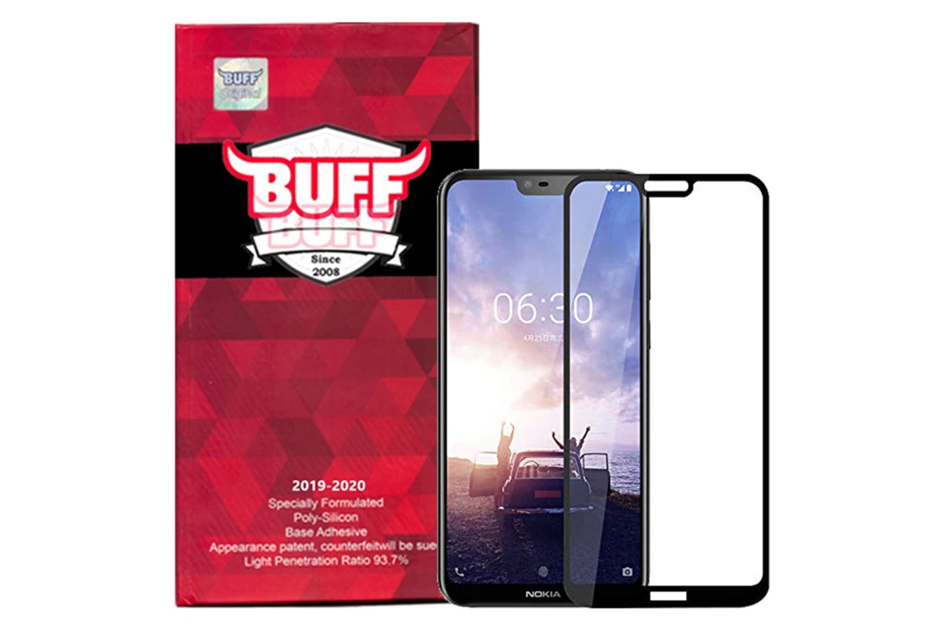 محافظ صفحه نمایش گوشی بوف مدل 5D F33 مناسب نوکیا X6