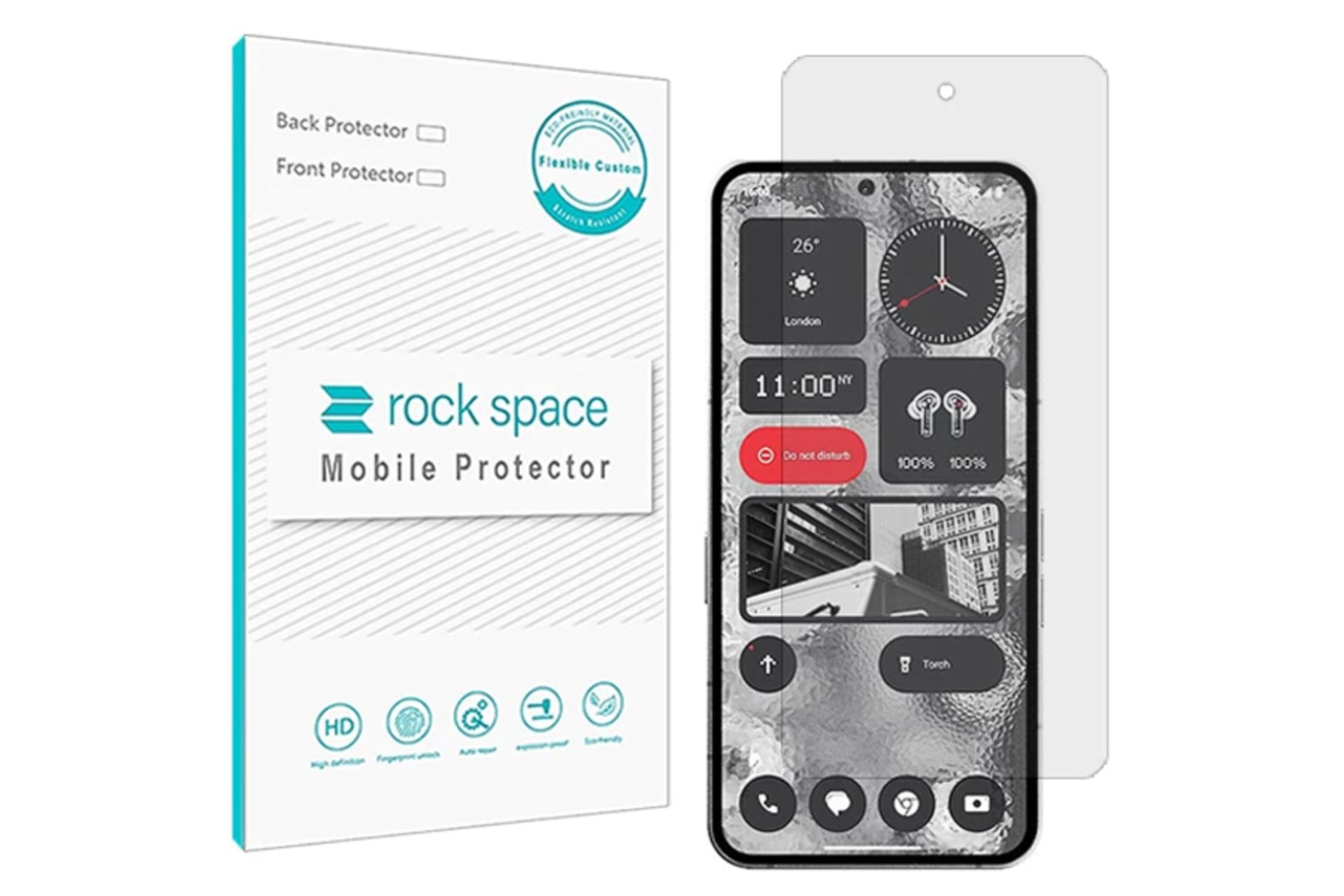 محافظ صفحه نمایش گوشی راک اسپیس مدل HyGEL مناسب ناتینگ فون 2