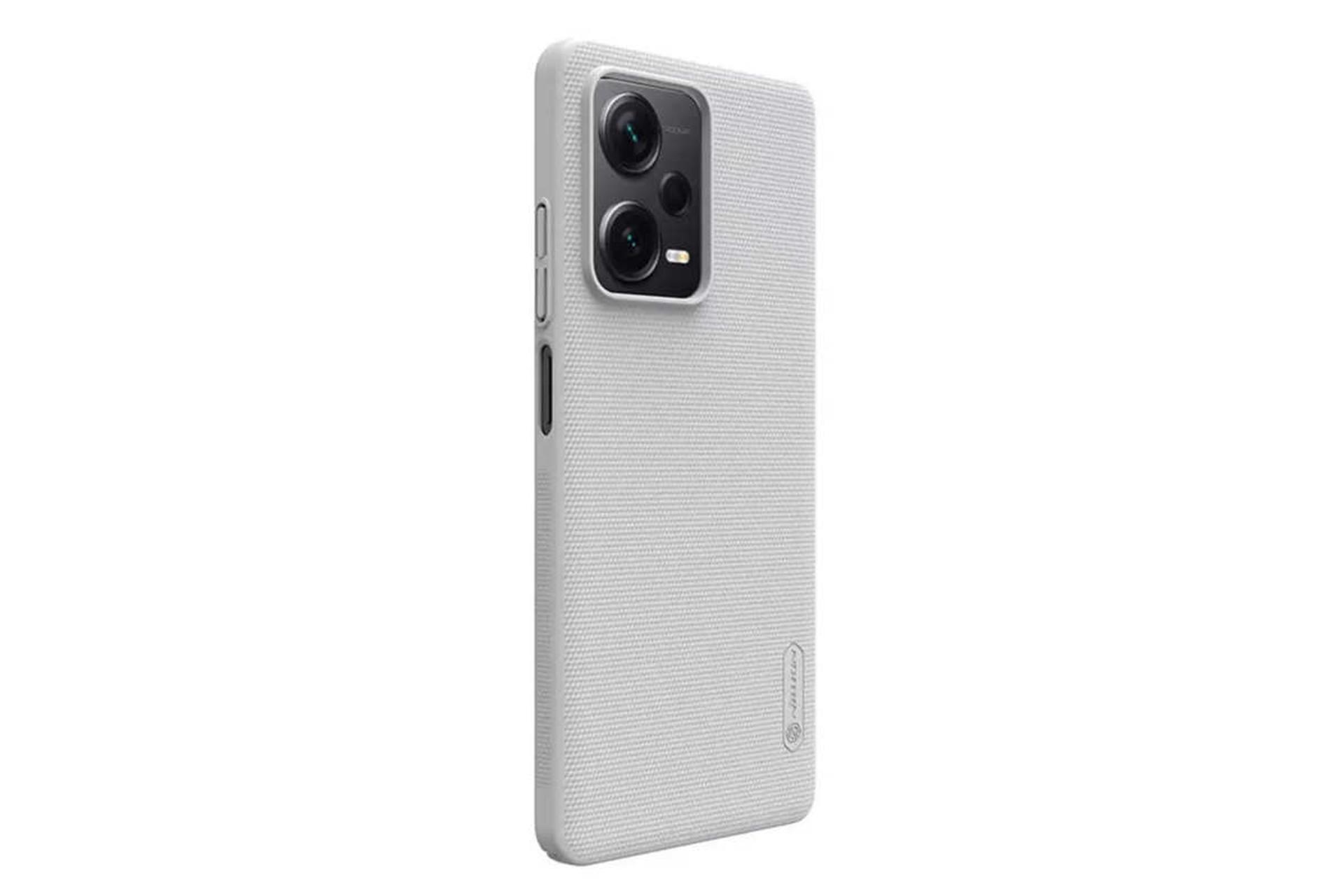 نمای سمت راست قاب گوشی نیلکین مدل Super Frosted Shield مناسب شیائومی Redmi Note 12 Pro Plus رنگ سفید