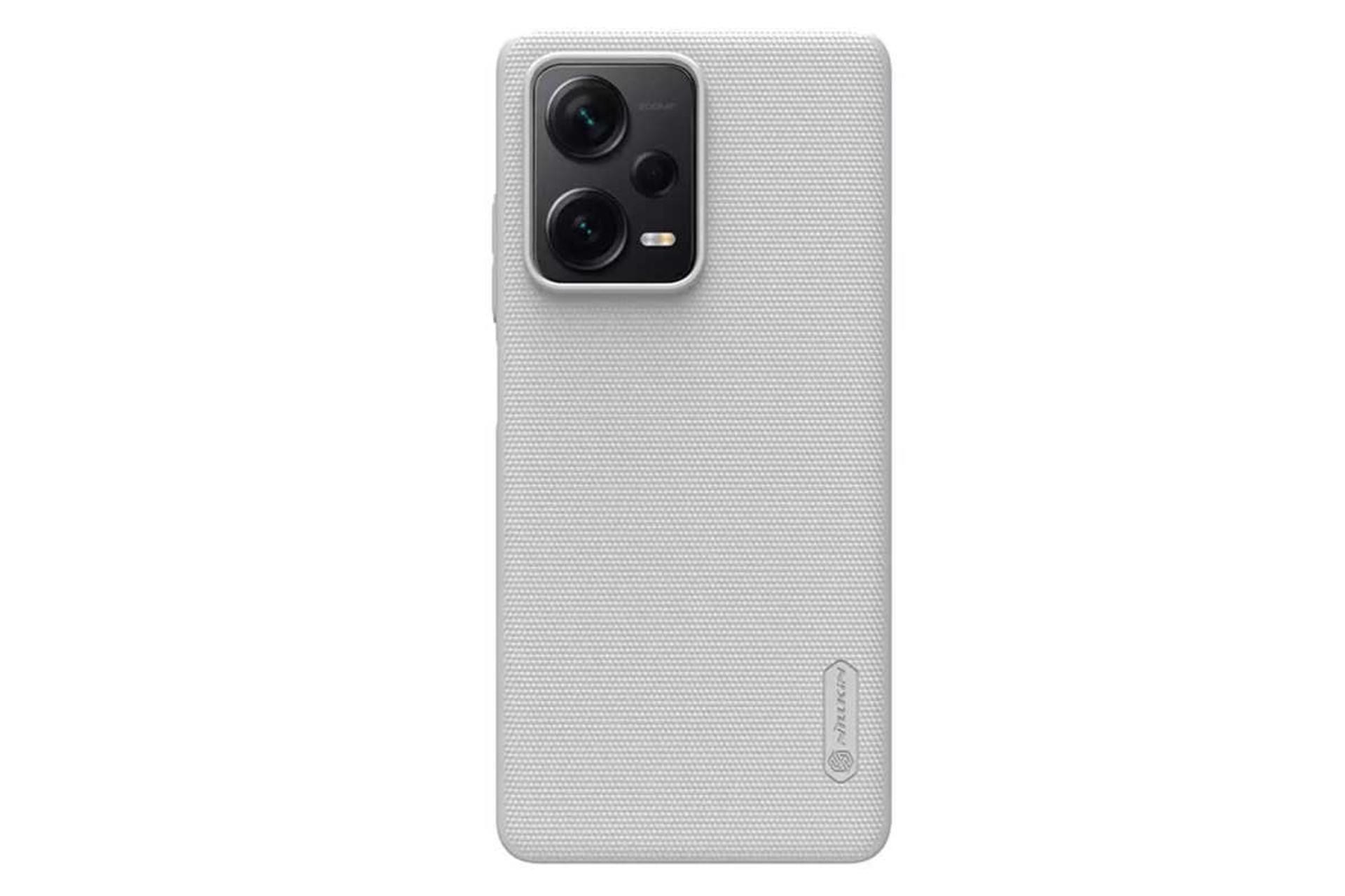 نمای پشت قاب گوشی نیلکین مدل Super Frosted Shield مناسب شیائومی Redmi Note 12 Pro Plus رنگ سفید