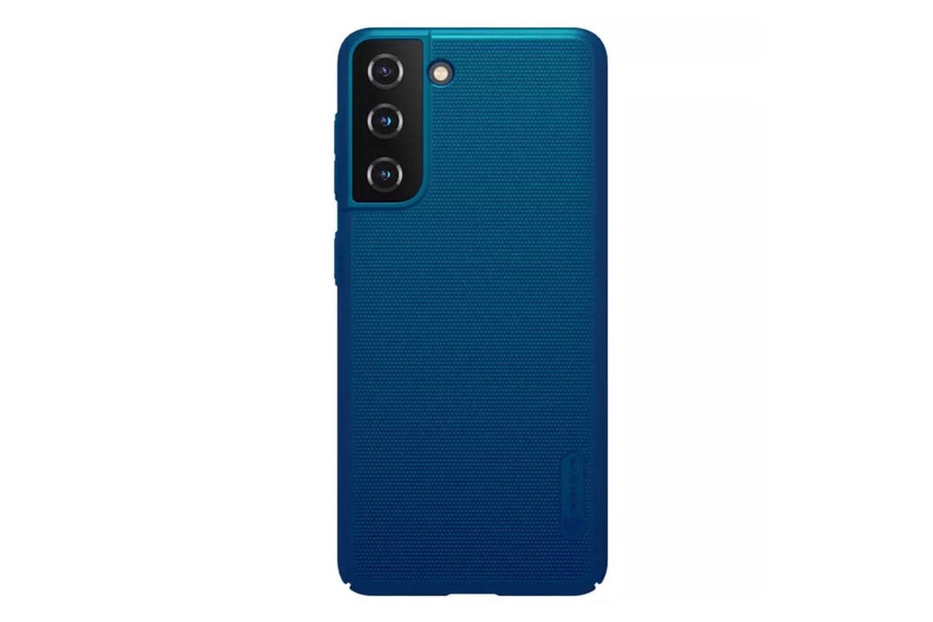 نمای پشت قاب گوشی نیلکین مدل Frosted Shield مناسب سامسونگ Galaxy S21 رنگ آبی