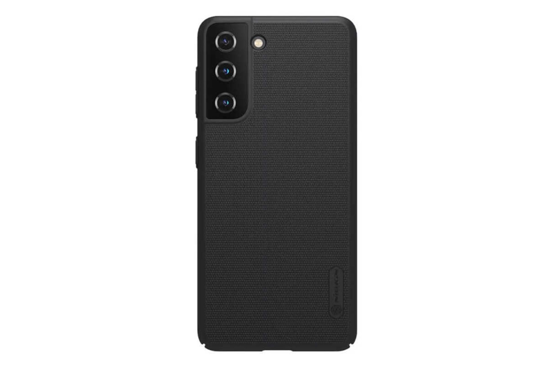 نمای پشت قاب گوشی نیلکین مدل Frosted Shield مناسب سامسونگ Galaxy S21 رنگ مشکی