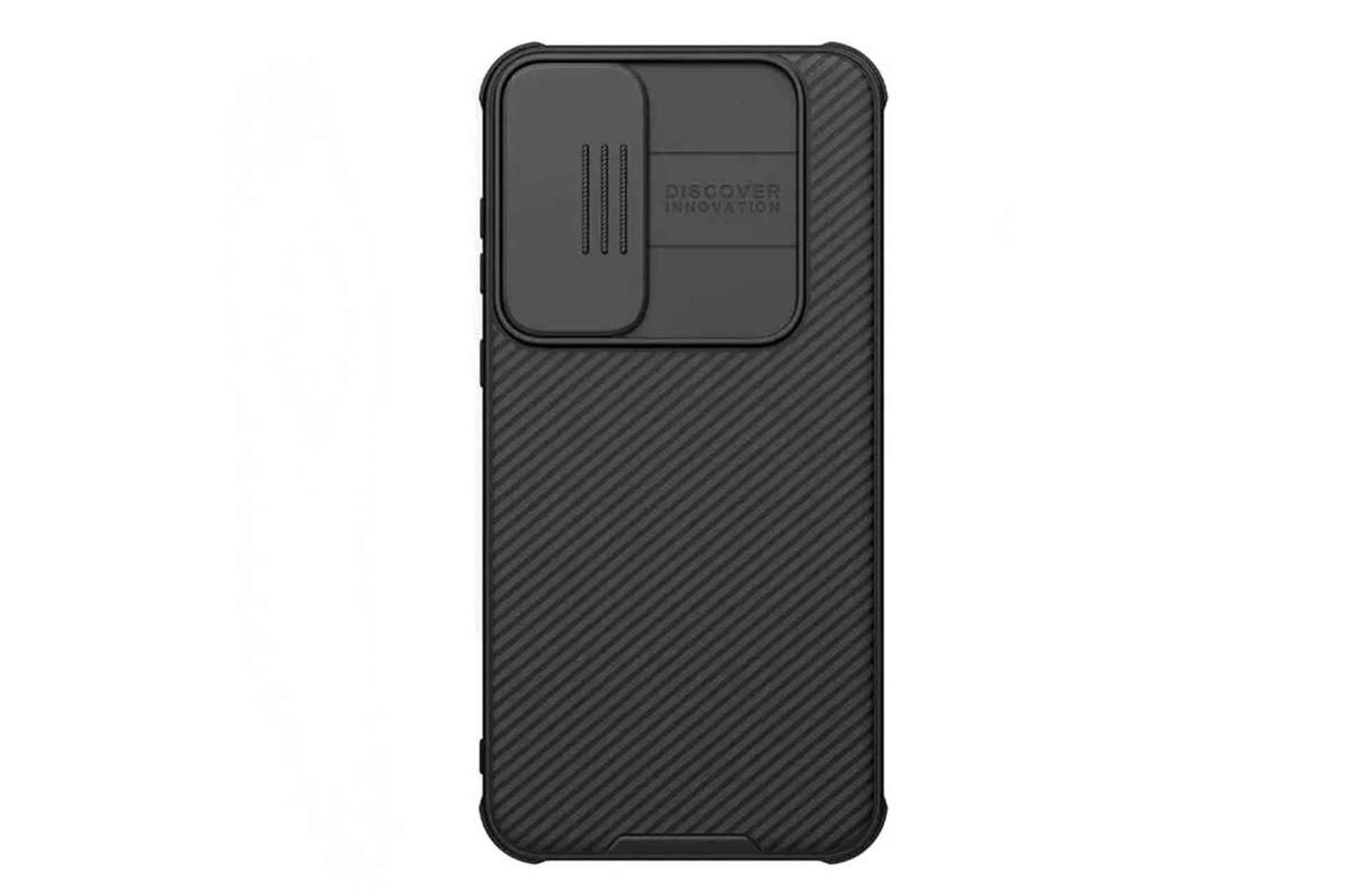 نمای پشت قاب گوشی نیلکین مدل CamShield Pro مناسب سامسونگ Galaxy A55 رنگ مشکی