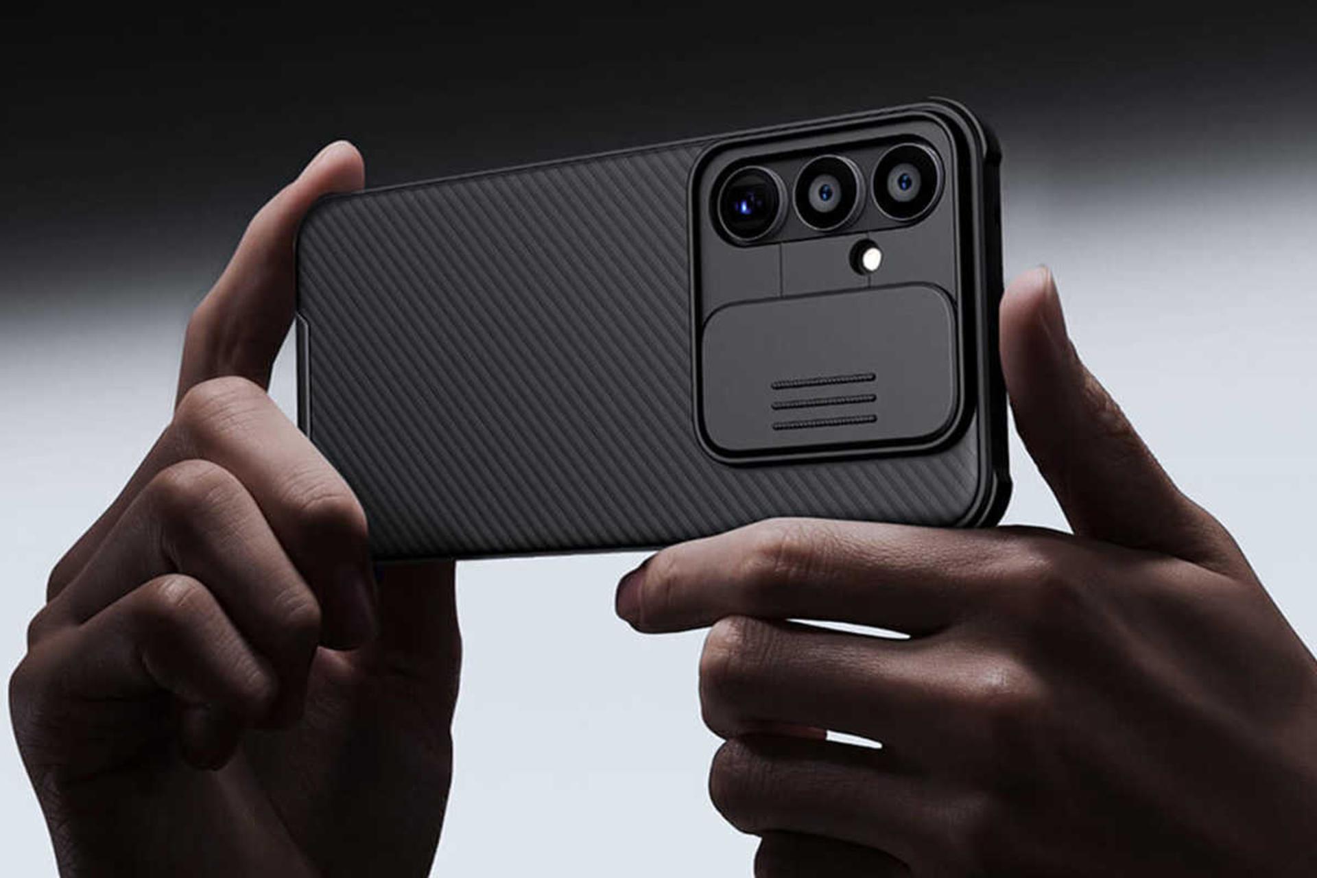 جنس بدنه قاب گوشی نیلکین مدل CamShield Pro مناسب سامسونگ Galaxy A55