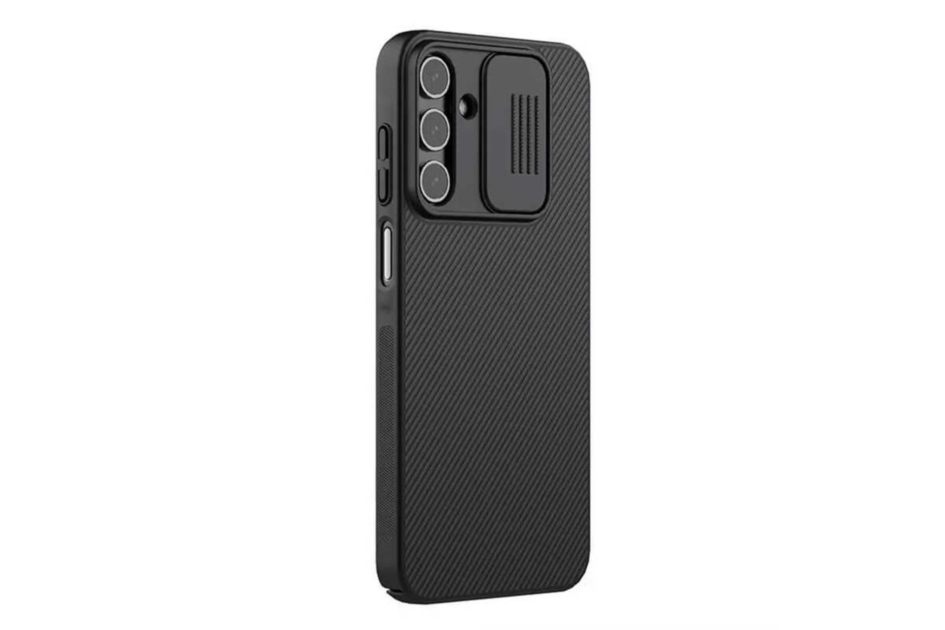 نمای سمت راست قاب گوشی نیلکین مدل CamShield مناسب سامسونگ Galaxy A25 رنگ مشکی