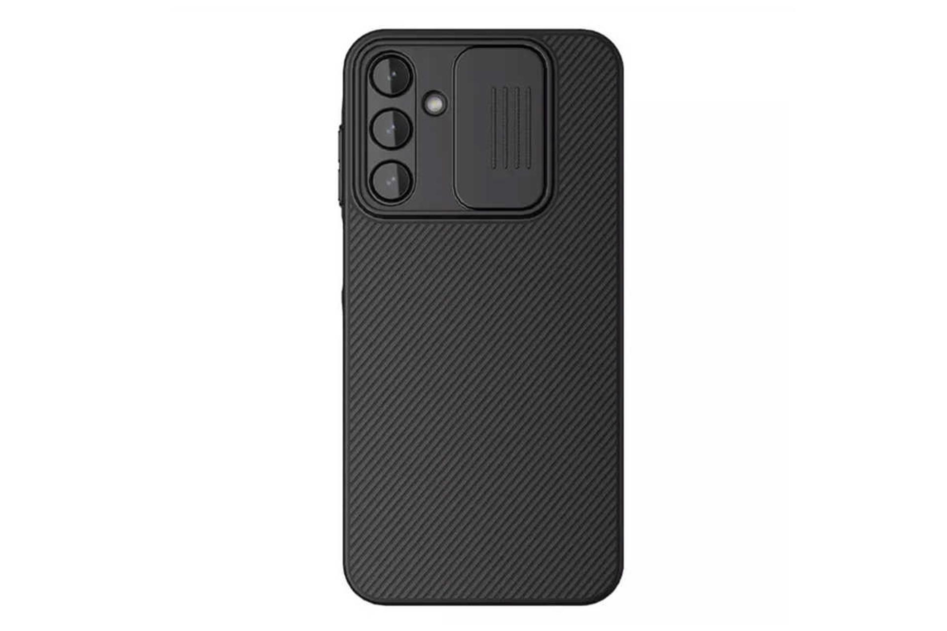 نمای پشت چپ قاب گوشی نیلکین مدل CamShield مناسب سامسونگ Galaxy A25 رنگ مشکی