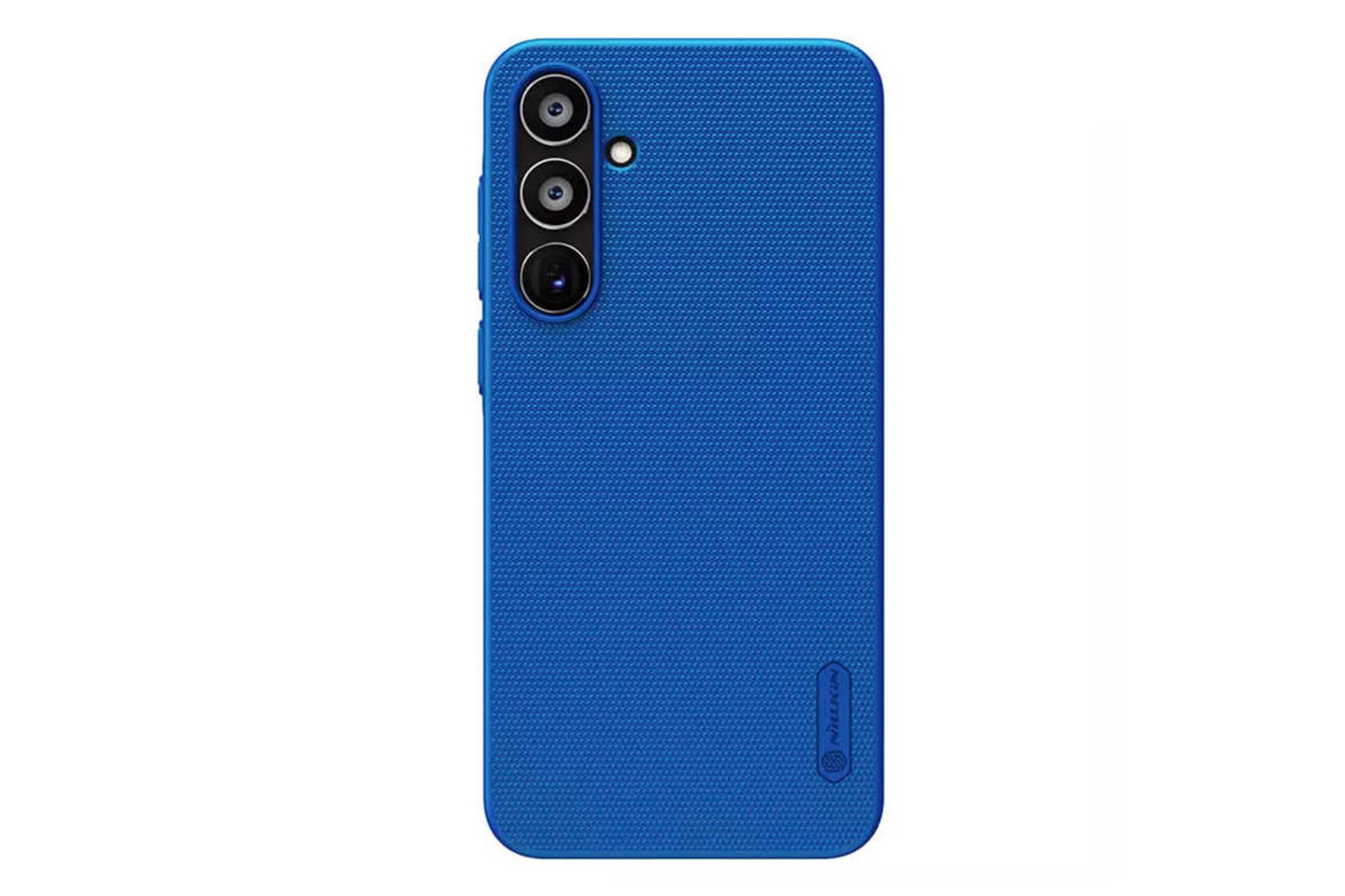 نمای پشت قاب گوشی نیلکین مدل Super Frosted Shield مناسب سامسونگ Galaxy A35 رنگ آبی