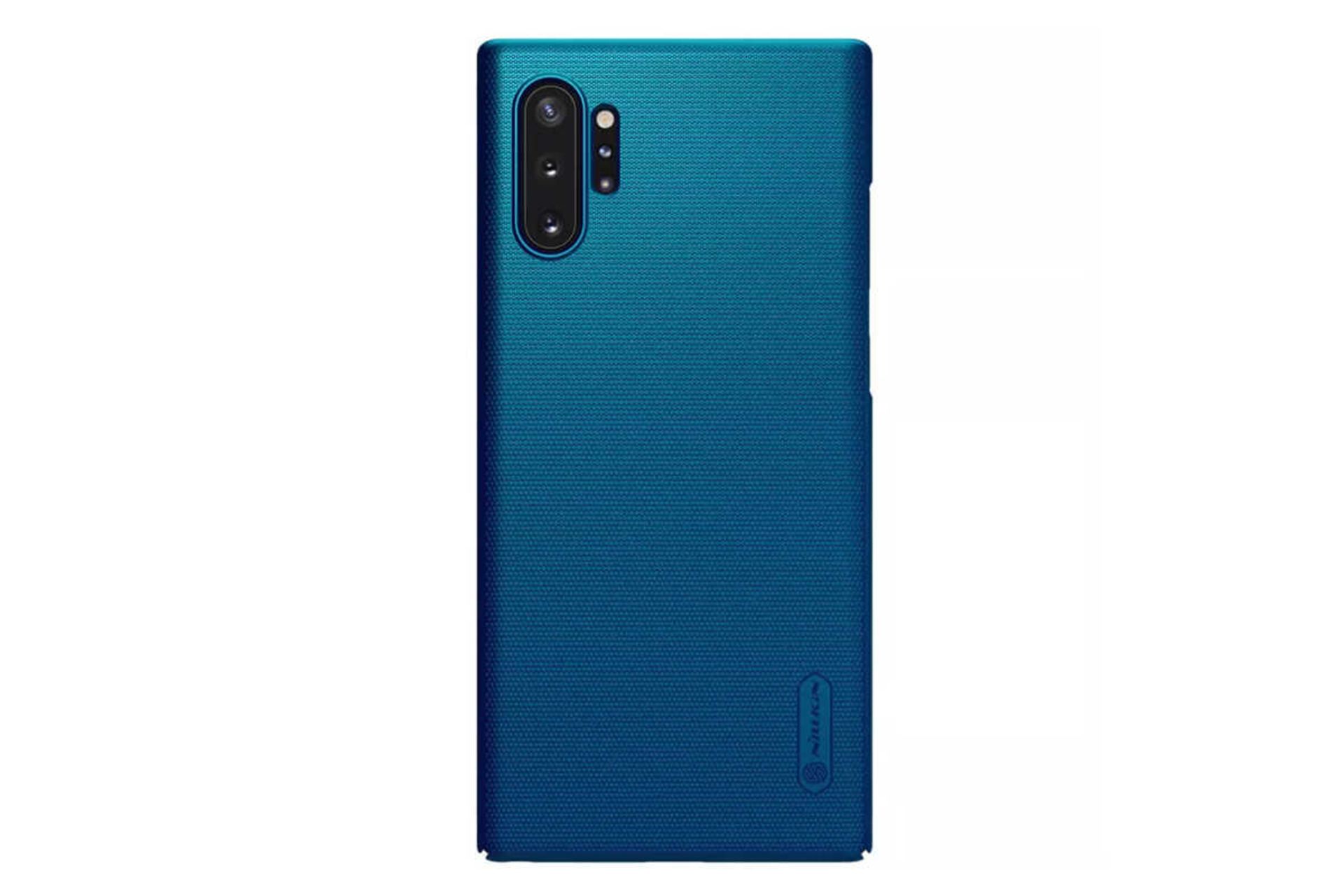 نمای پشت قاب گوشی نیلکین مدل Super Frosted Shield مناسب سامسونگ Galaxy Note10+ رنگ آبی