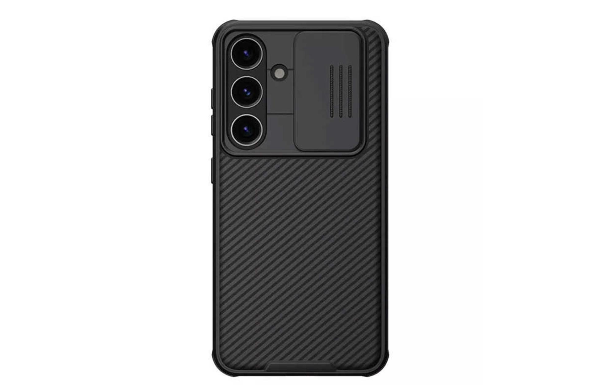 نمای پشت قاب گوشی نیلکین مدل CamShield Pro مناسب سامسونگ Galaxy S24 رنگ مشکی