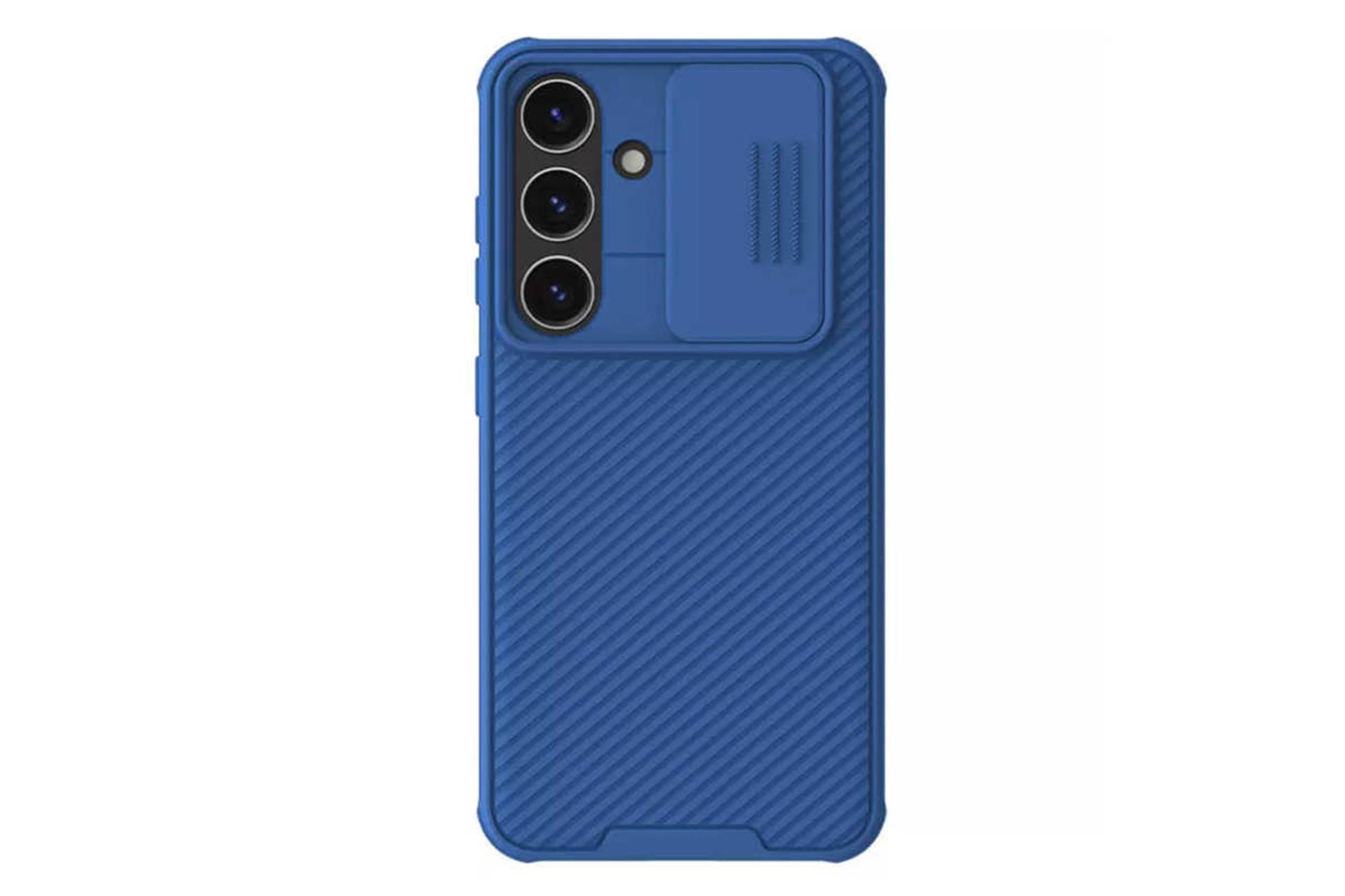 نمای پشت قاب گوشی نیلکین مدل CamShield Pro مناسب سامسونگ Galaxy S24 رنگ آبی