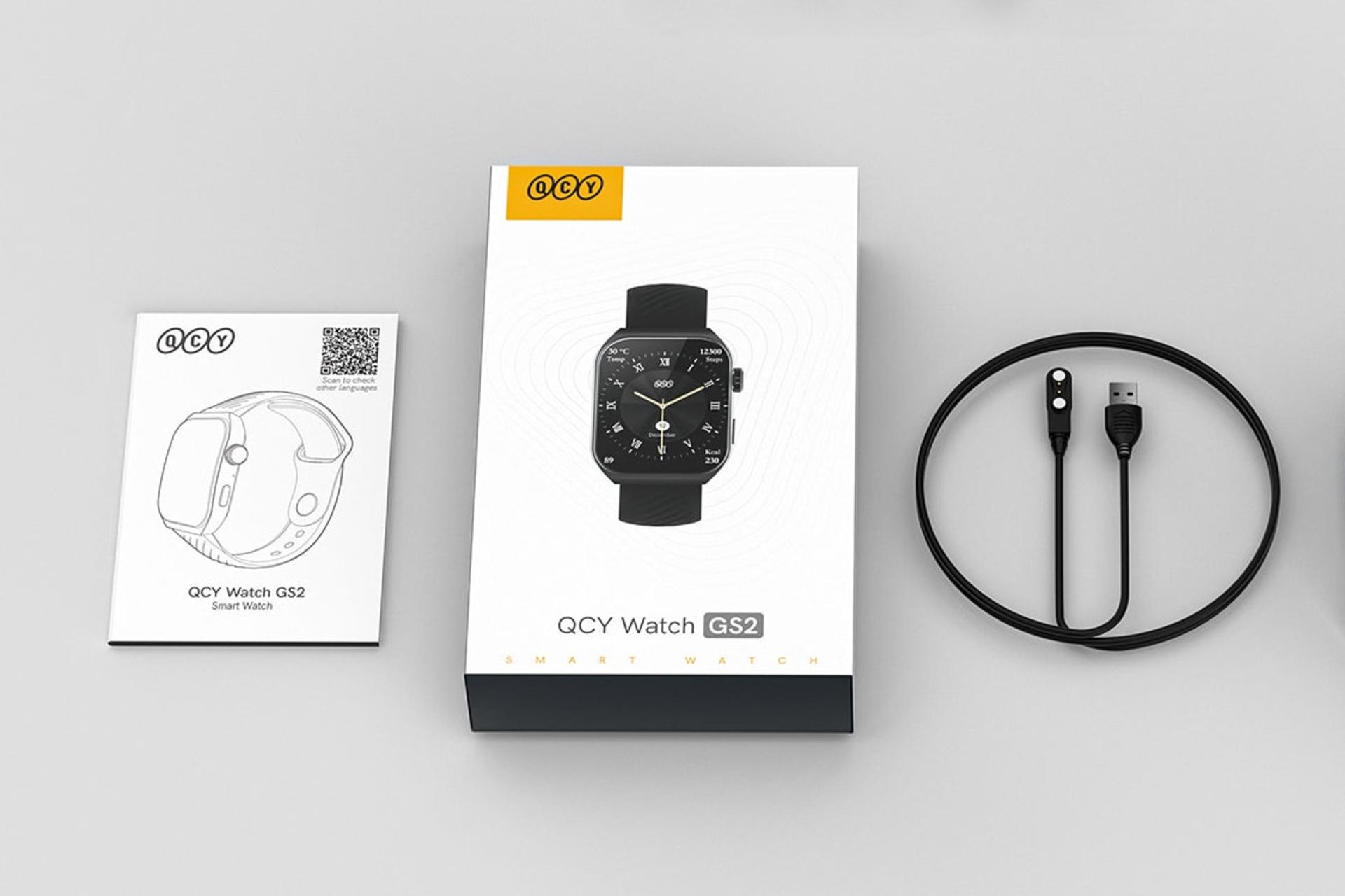اقلام همراه ساعت هوشمند کیو سی وای QCY Watch GS2