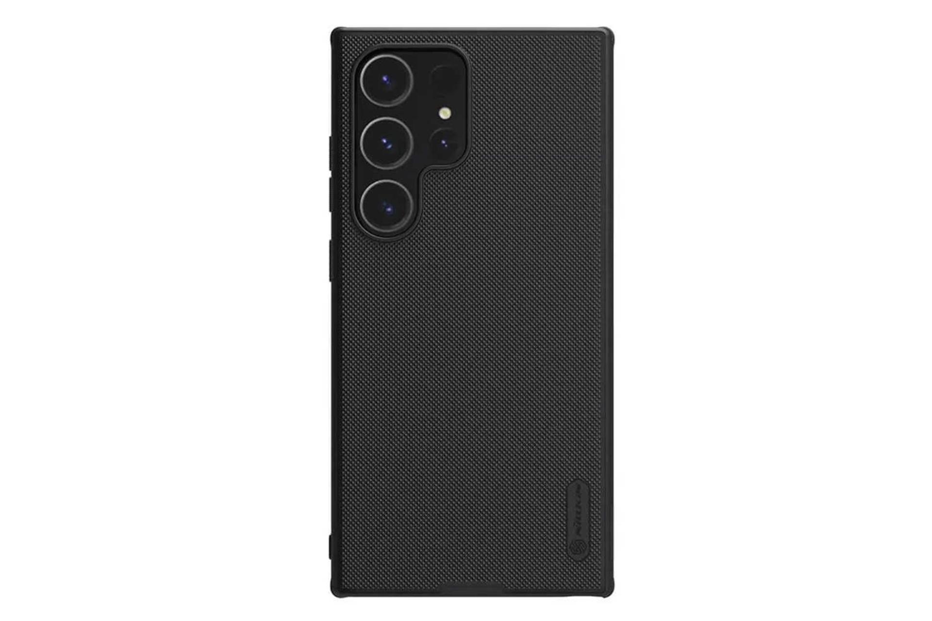 نمای پشت قاب گوشی نیلکین مدل Super Frosted Shield Pro Magnetic مناسب سامسونگ Galaxy S24 Ultra رنگ مشکی
