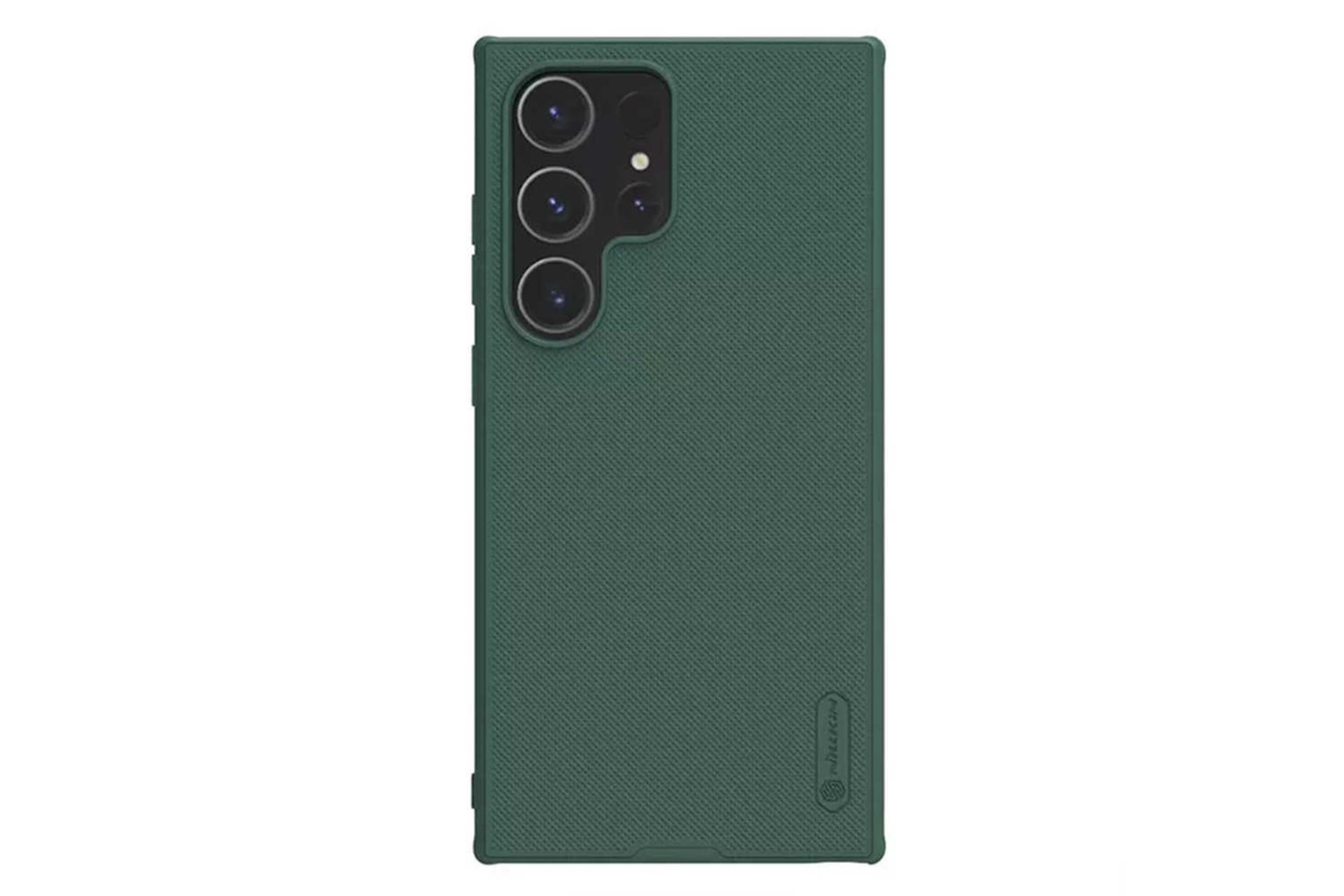 نمای پشت قاب گوشی نیلکین مدل Super Frosted Shield Pro Magnetic مناسب سامسونگ Galaxy S24 Ultra رنگ سبز