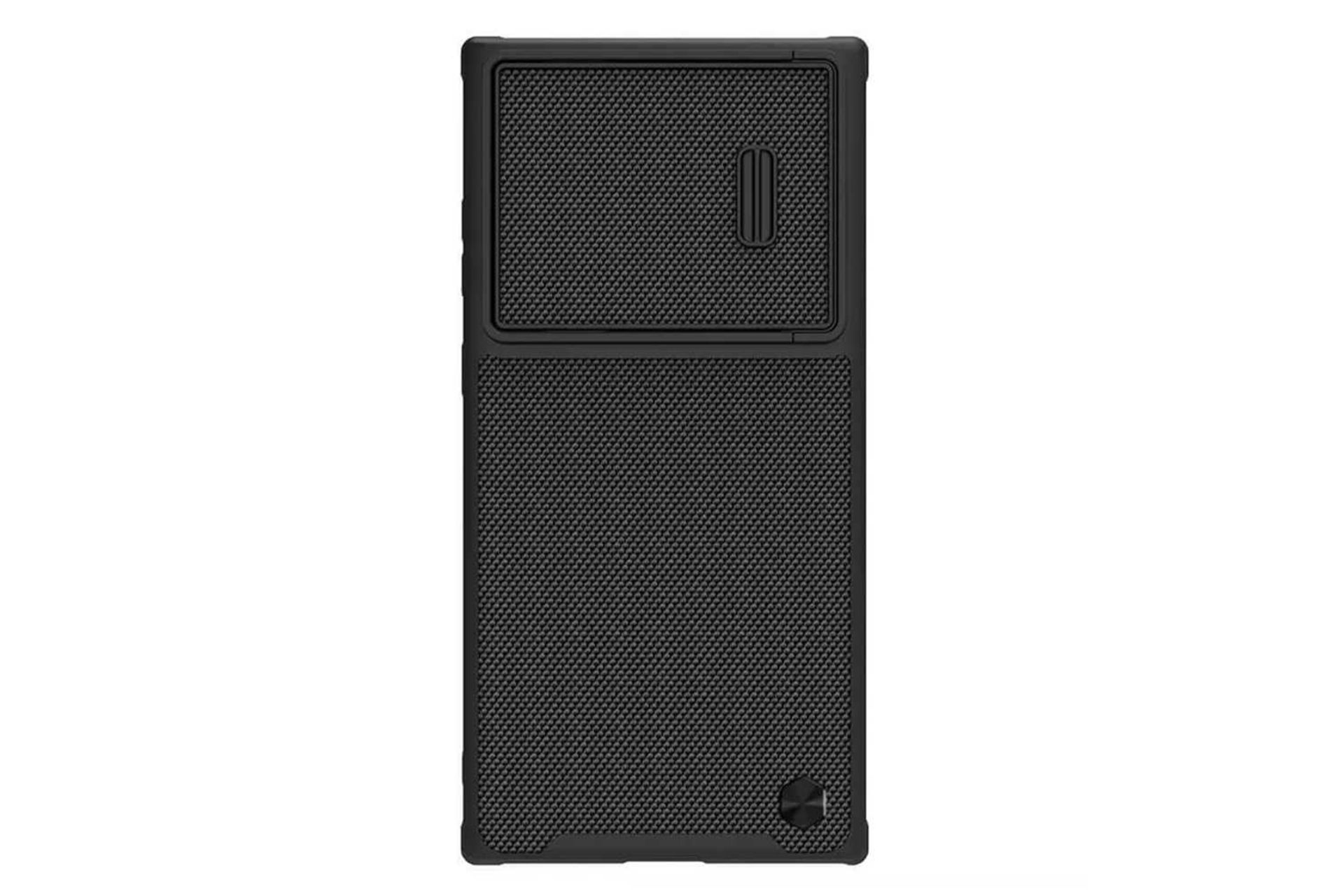 نمای پشت قاب گوشی نیلکین مدل Textured مناسب سامسونگ Galaxy S23 Ultra رنگ مشکی