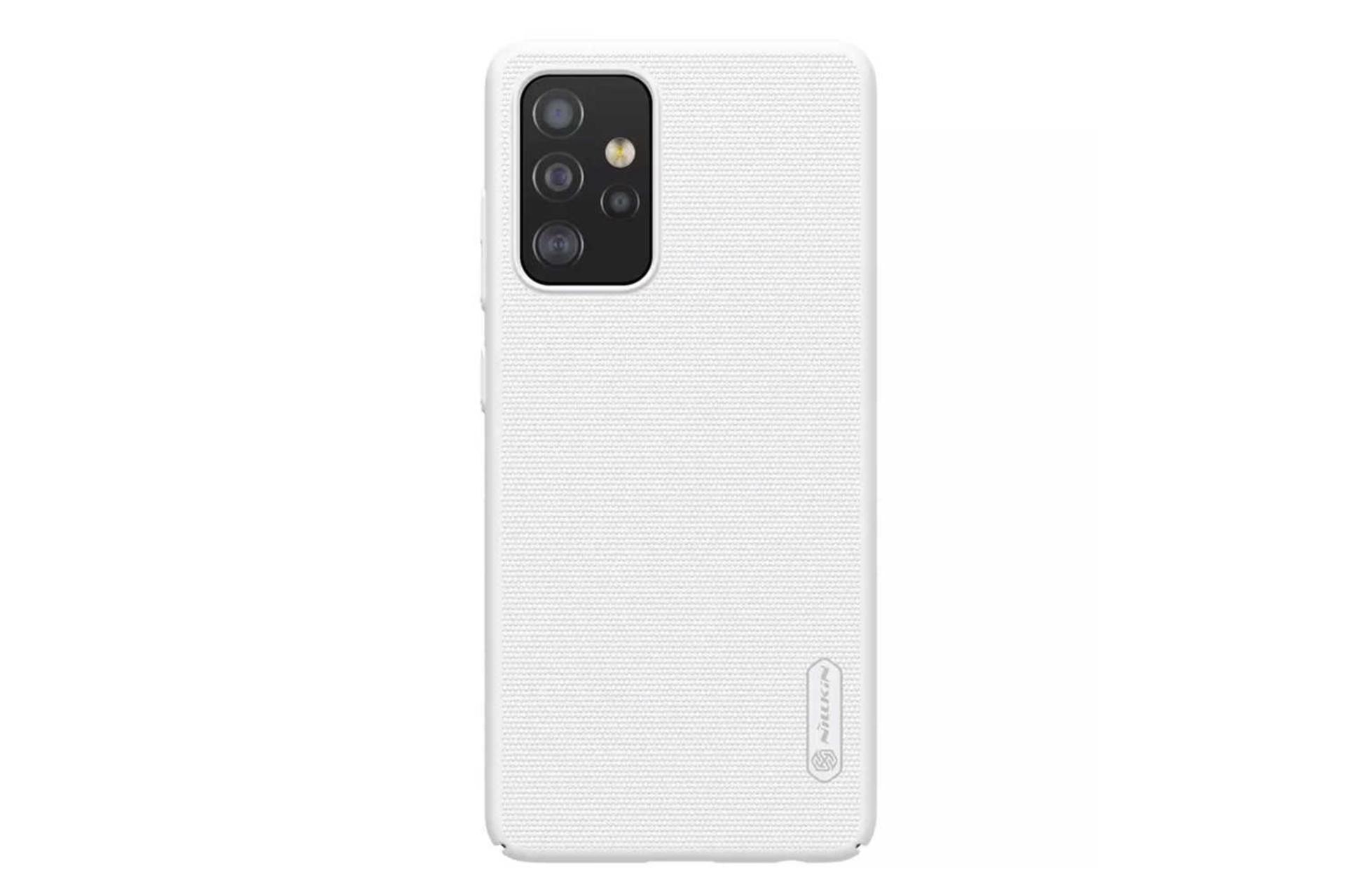 نمای پشت قاب گوشی نیلکین مدل Super Frosted Shield مناسب سامسونگ Galaxy A52 4G / A52 5G / A52s 5G رنگ سفید