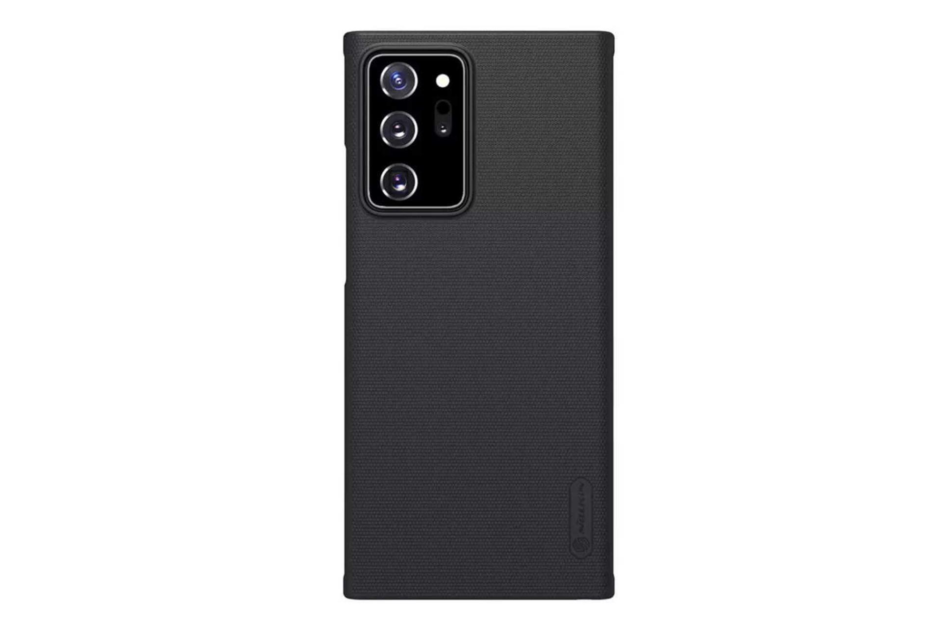 نمای پشت قاب گوشی نیلکین مدل Super Frosted Shield مناسب سامسونگ Galaxy Note20 Ultra رنگ مشکی