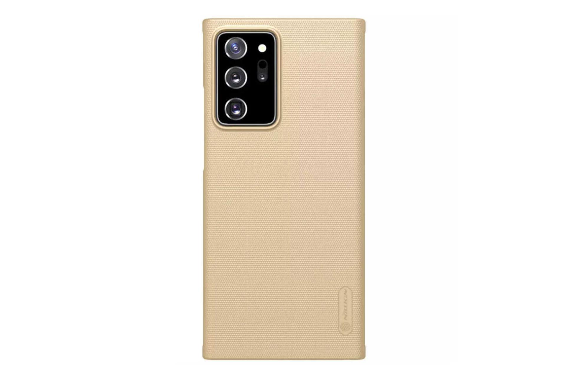 نمای پشت قاب گوشی نیلکین مدل Super Frosted Shield مناسب سامسونگ Galaxy Note20 Ultra رنگ کرم