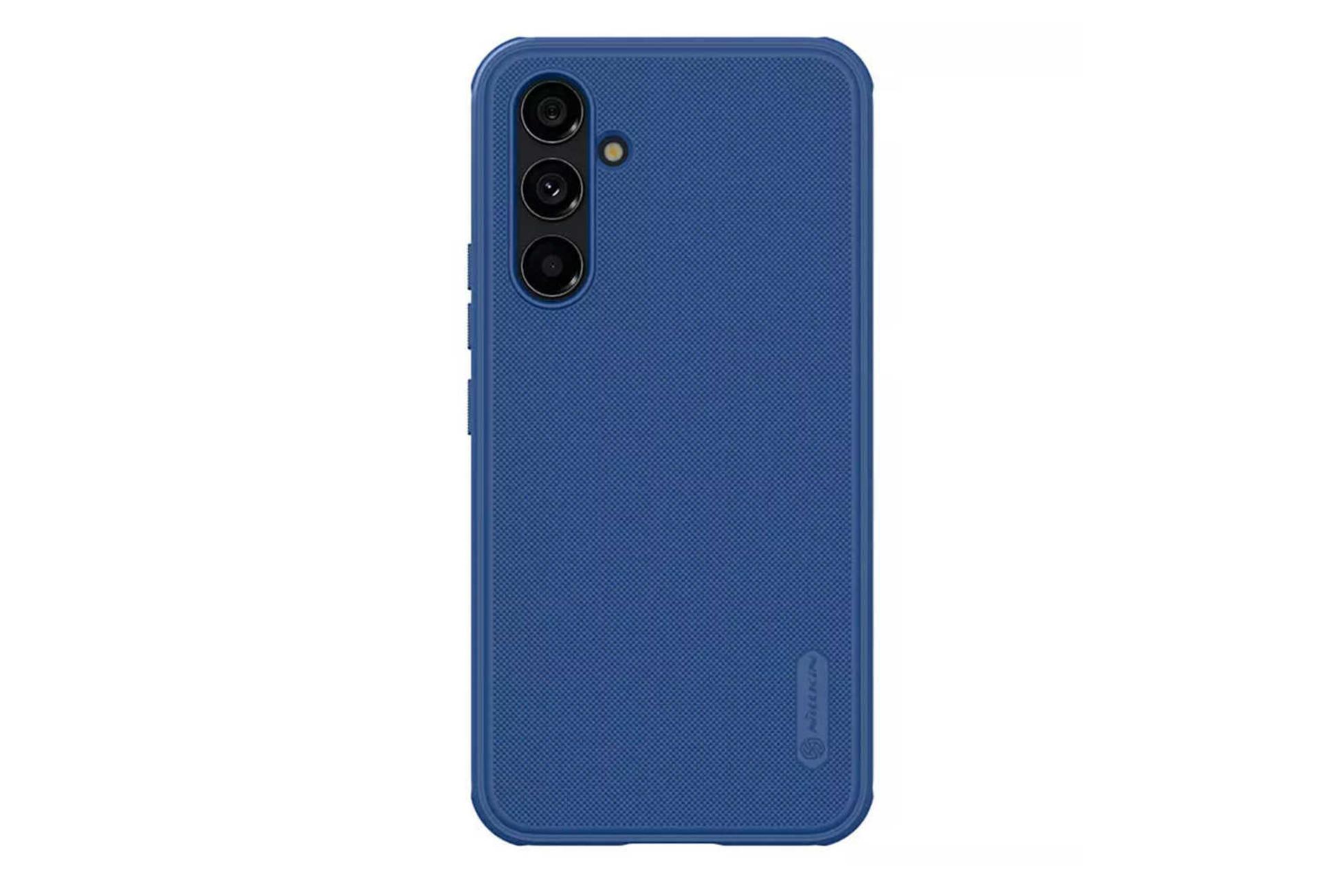 نمای پشت قاب گوشی نیلکین مدل Super Frosted Shield Pro مناسب سامسونگ Galaxy A54 رنگ آبی