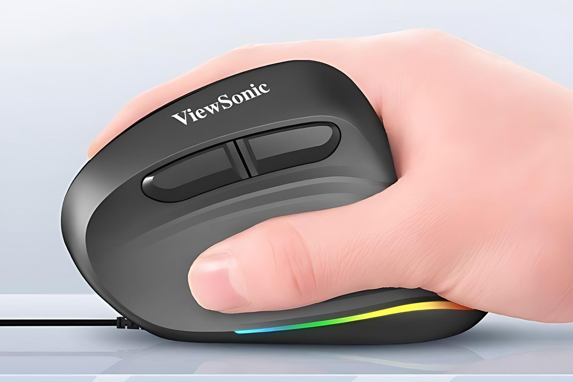 ابعاد ماوس ویوسونیک ViewSonic MU610 در دست