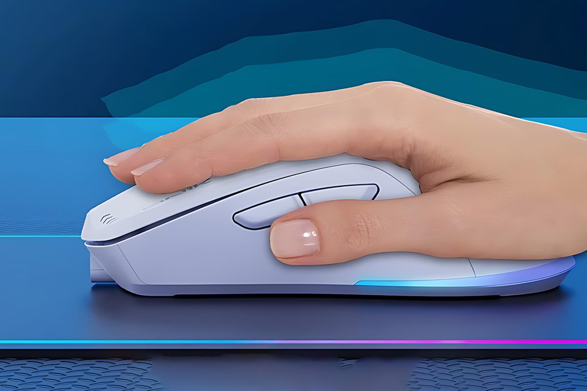 ابعاد ماوس اونیکوما Onikuma CW917 در دست