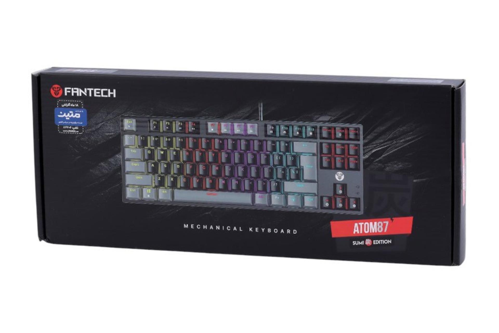 جعبه کیبورد فنتک MK876V2 ATOM87 RGB
