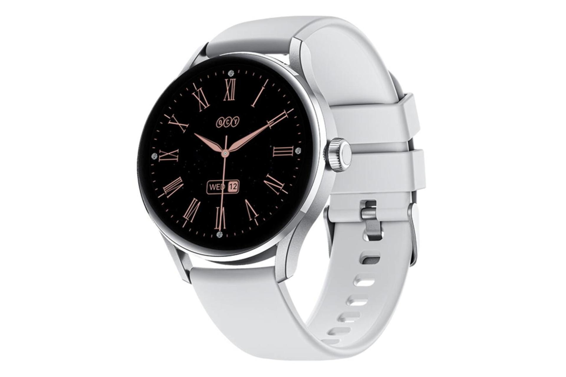ساعت هوشمند کیو سی وای QCY Watch Elite نقره ای