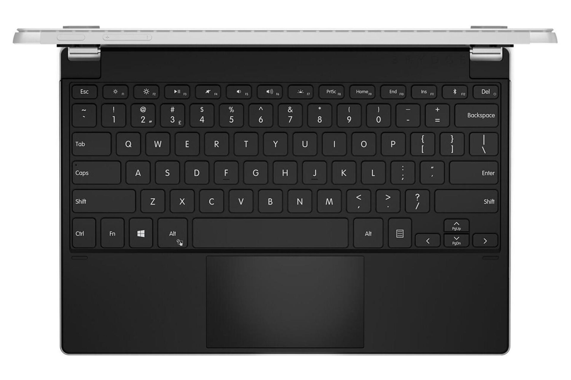 کیبورد بریج +MS Surface 12.3 Pro نمای بالا