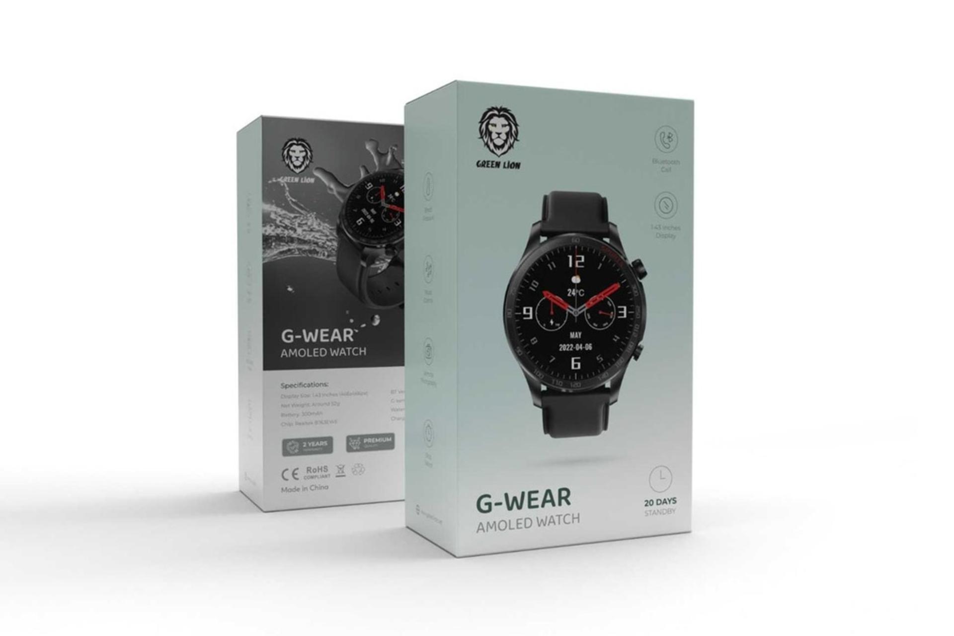 جعبه ساعت هوشمند گرین لیون Green Lion G-Wear مشکی