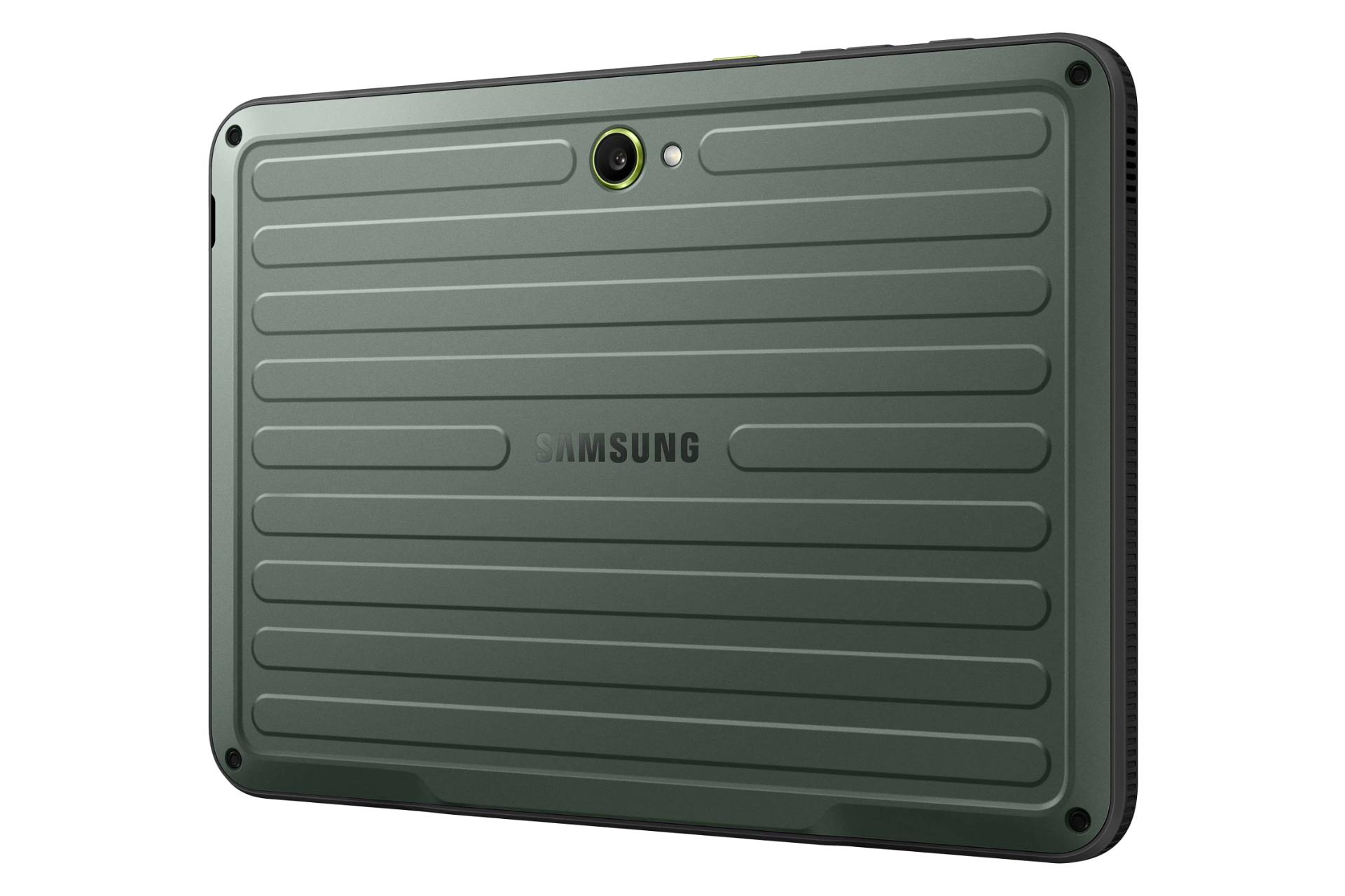 نمای نیمرخ پنل پشت تبلت گلکسی تب اکتیو 5 پرو سامسونگ / Samsung Galaxy Tab Active5 Pro با نمایش لبه سمت چپ