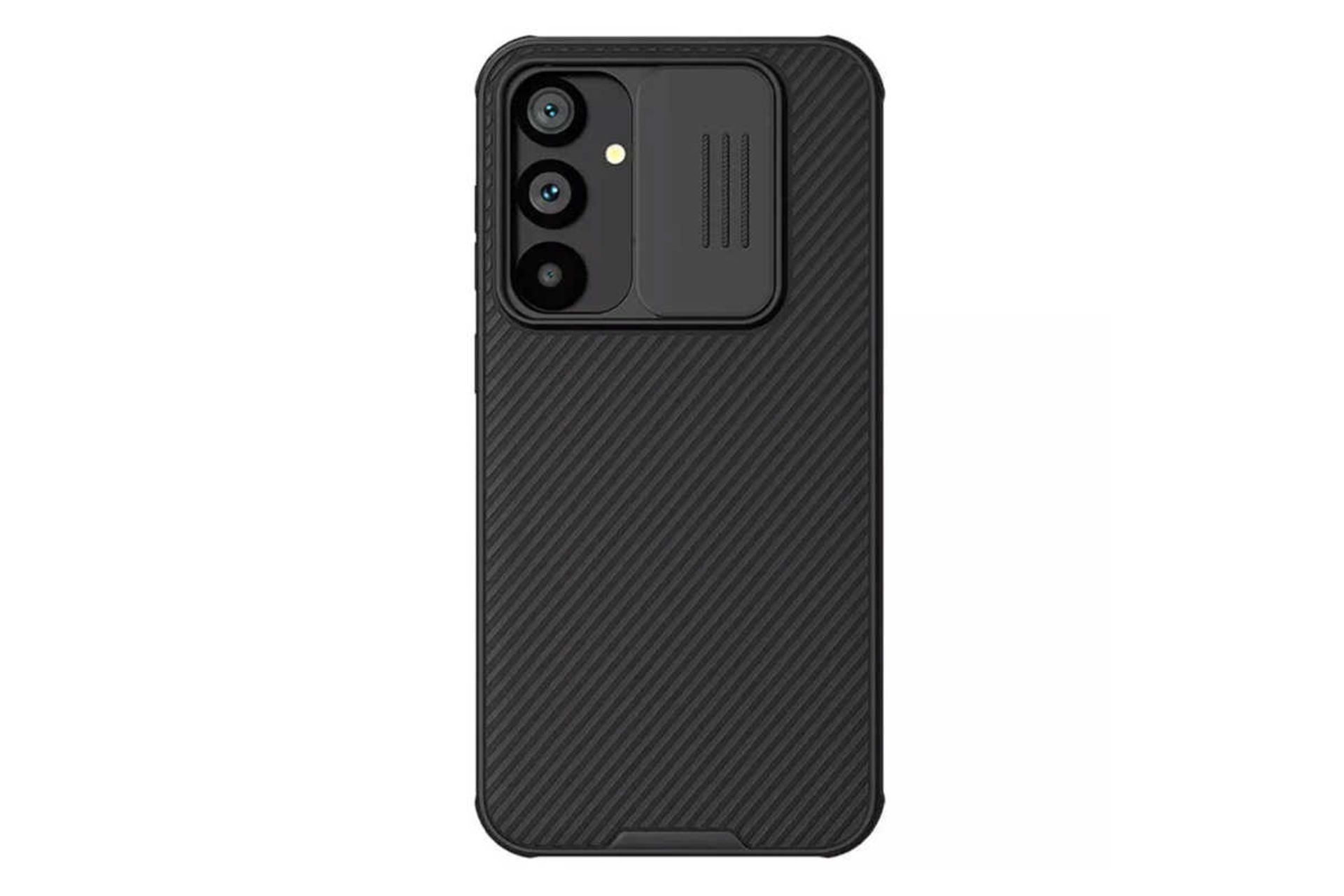 نمای پشت قاب گوشی نیلکین مدل CamShield Pro مناسب سامسونگ Galaxy S23 FE رنگ مشکی