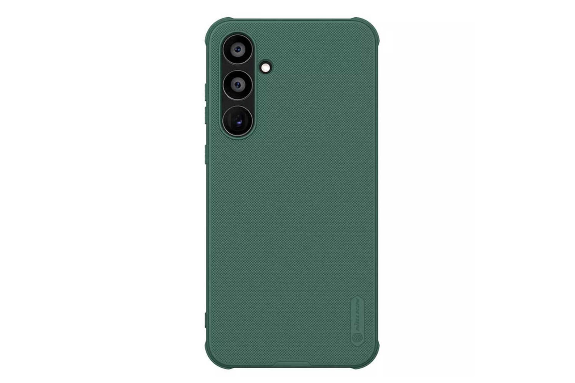 نمای پشت قاب گوشی نیلکین مدل Super Frosted Shield Pro مناسب سامسونگ Galaxy A55 رنگ سبز