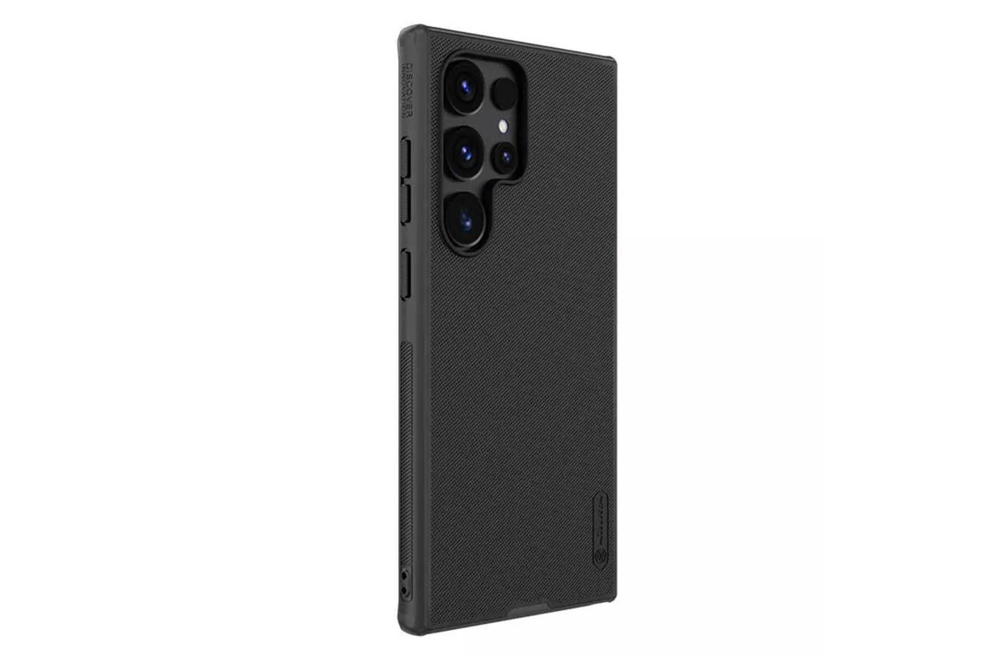 نمای سمت چپ گوشی نیلکین مدل Super Frosted Shield Pro مناسب سامسونگ Galaxy S24 Ultra رنگ مشکی