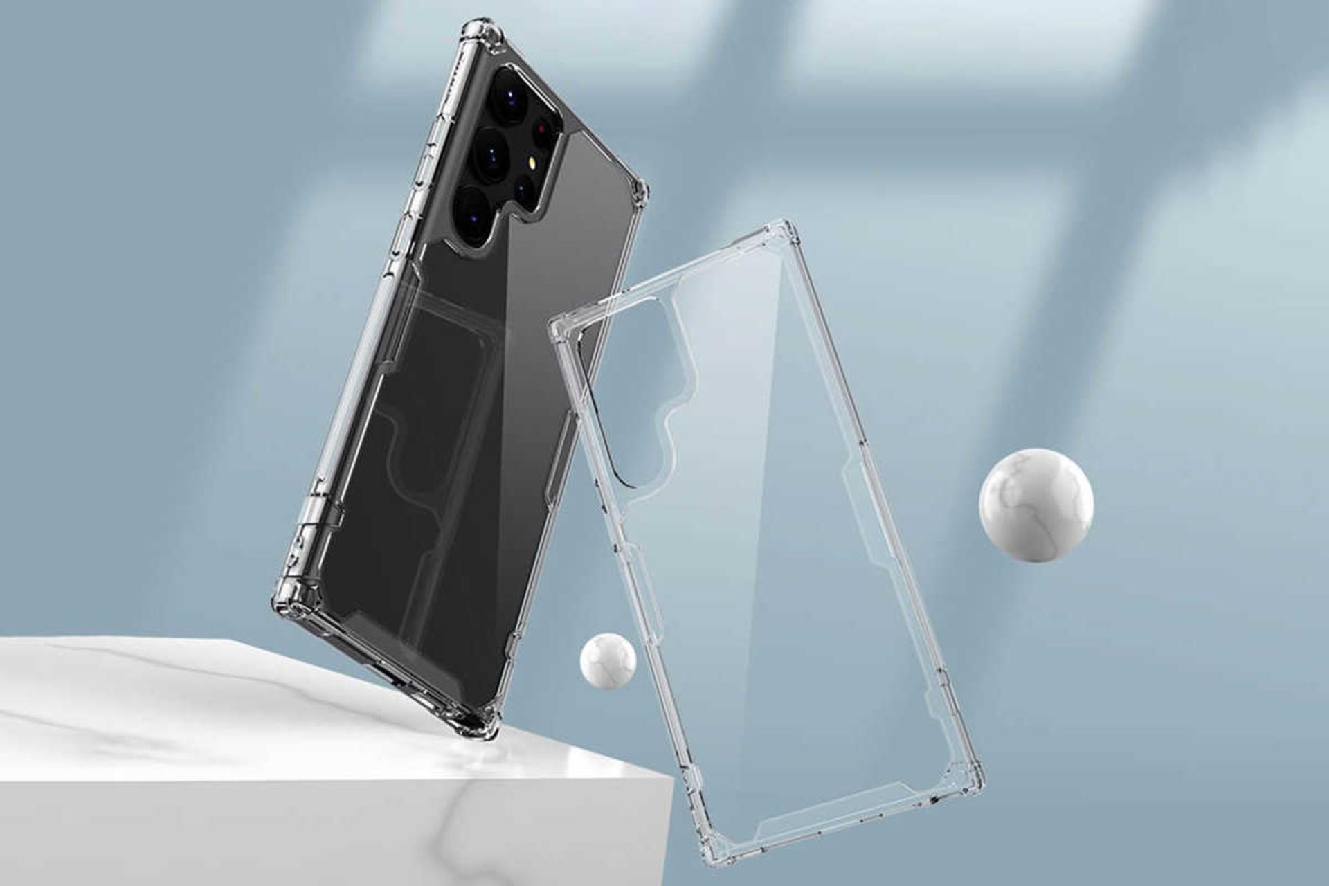 قاب گوشی شفاف نیلکین مدل Nature TPU Pro مناسب سامسونگ Galaxy S23 Ultra