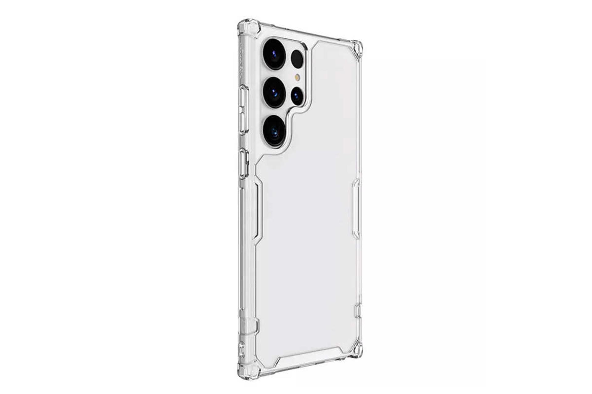 نمای سمت چپ قاب گوشی نیلکین مدل Nature TPU Pro مناسب سامسونگ Galaxy S23 Ultra