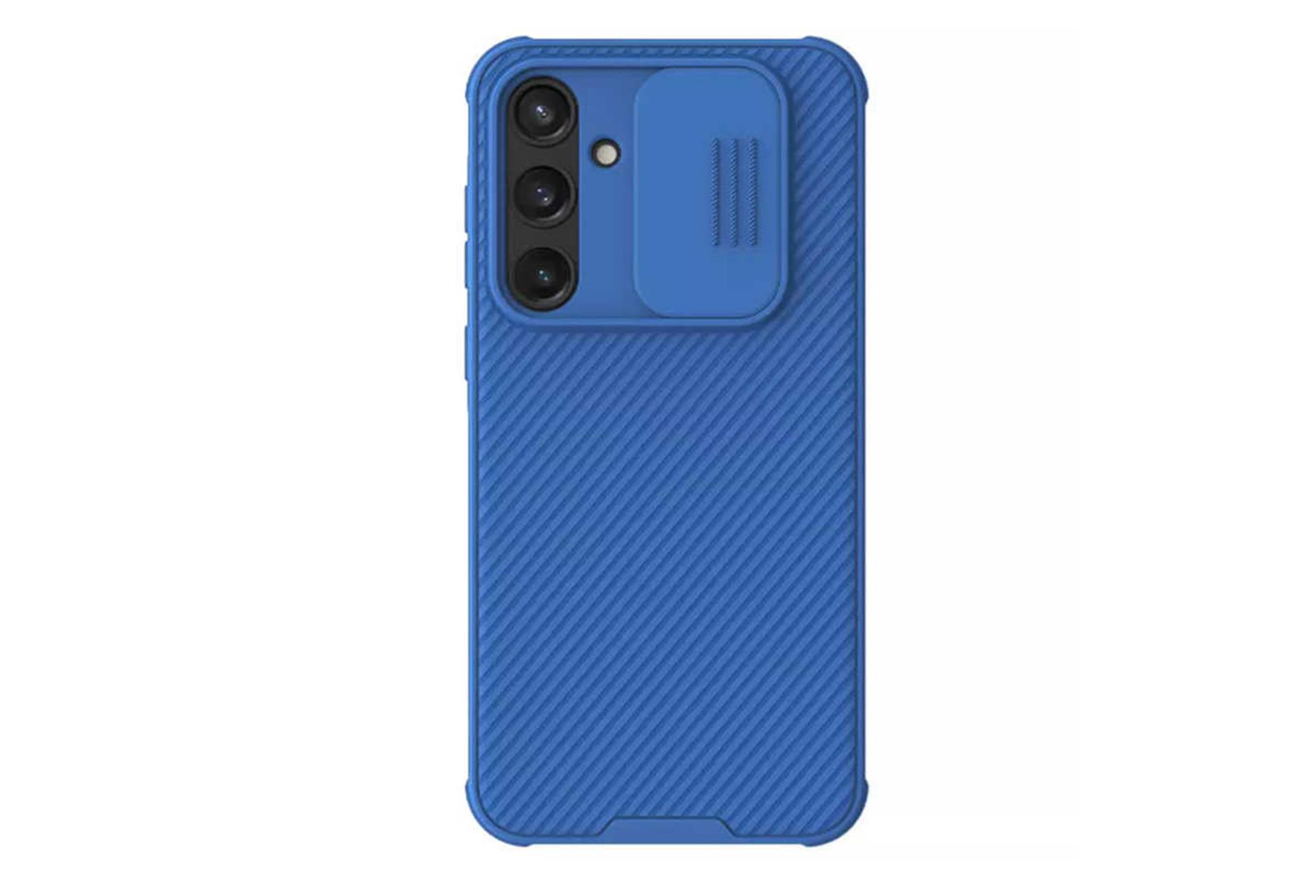 نمای پشت قاب گوشی نیلکین مدل CamShield Pro مناسب سامسونگ Galaxy A35 رنگ آبی