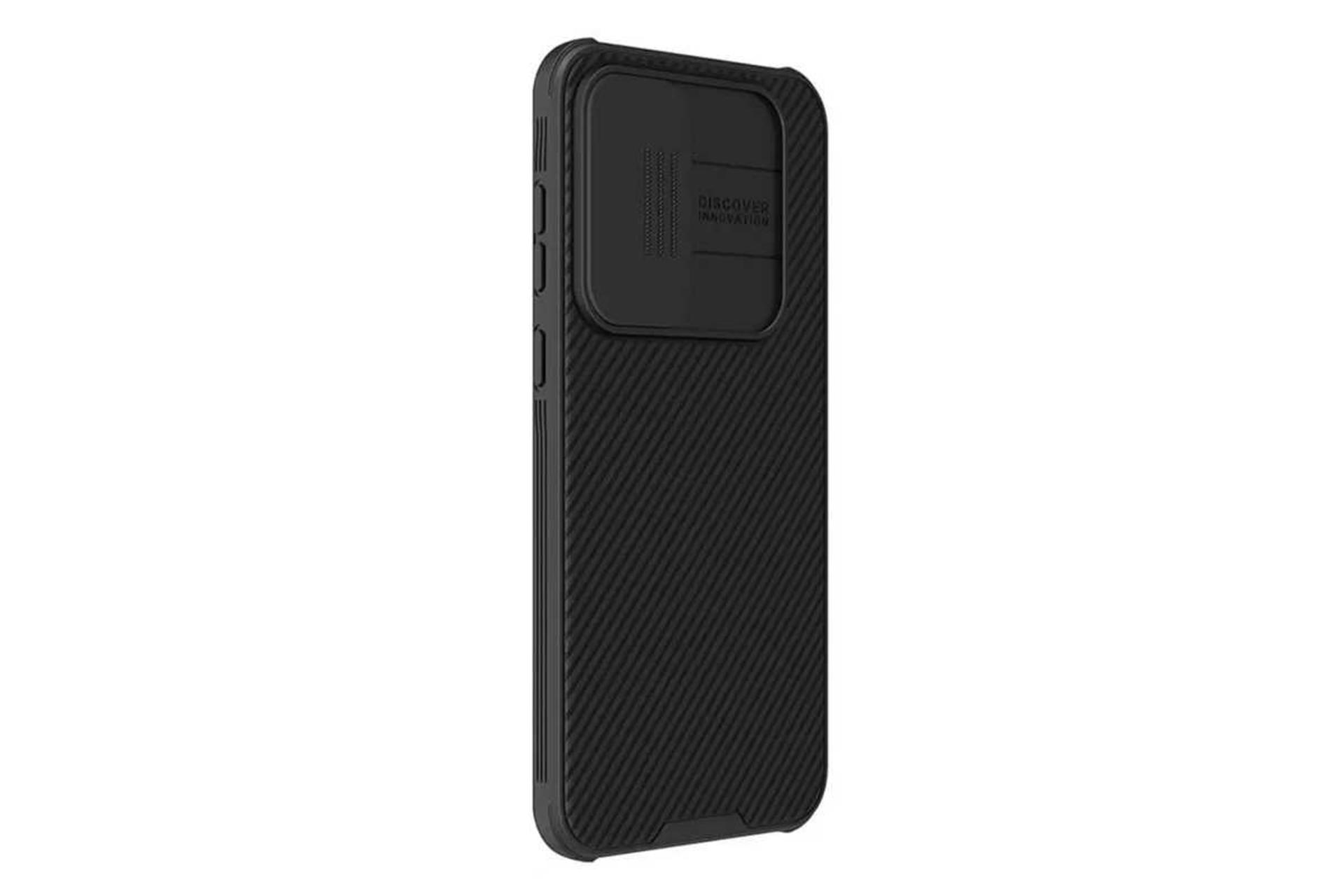 نمای سمت چپ قاب گوشی نیلکین مدل CamShield Pro مناسب سامسونگ Galaxy A35 رنگ مشکی