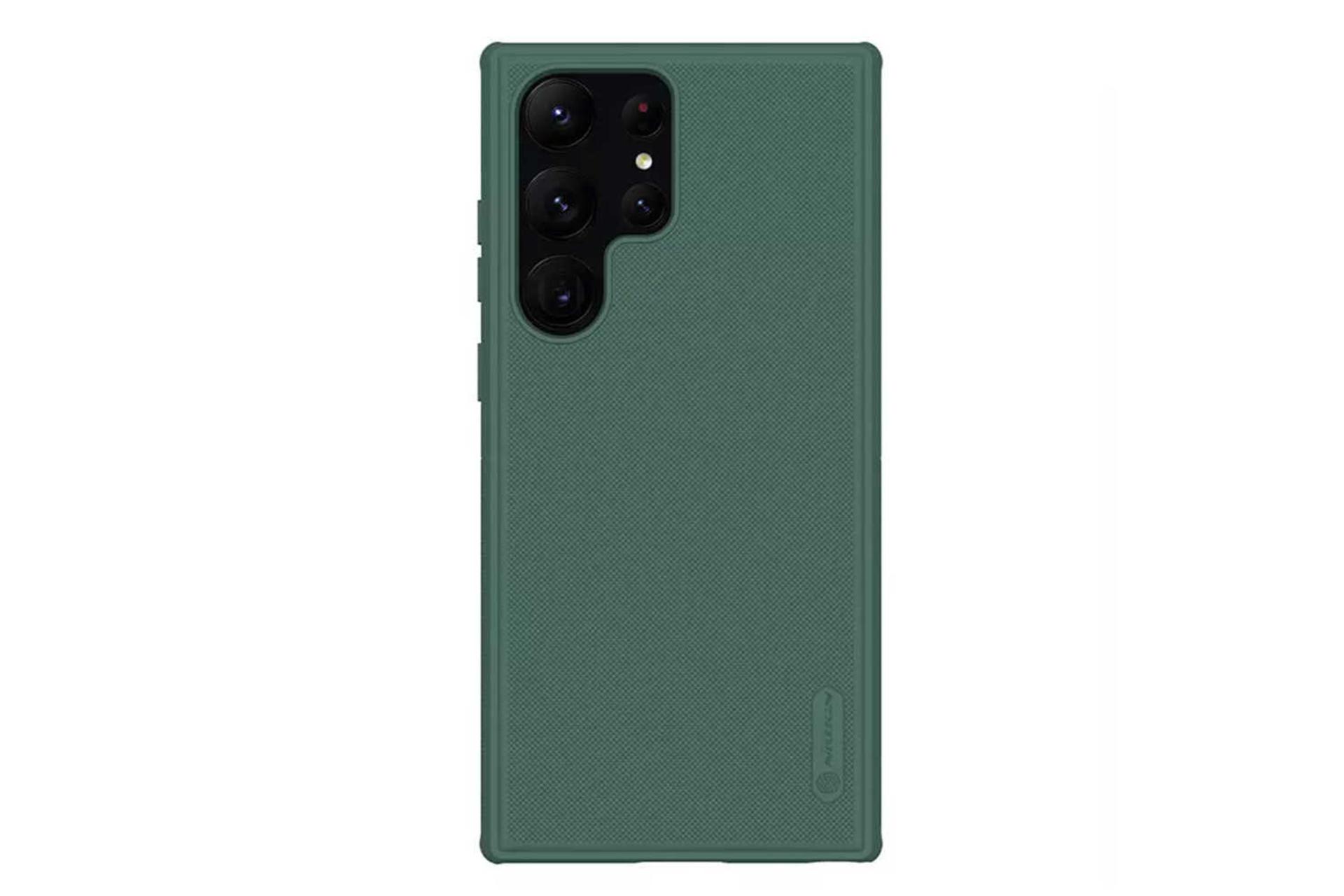 نمای پشت قاب گوشی نیلکین مدل Nature TPU Pro Magnetic مناسب سامسونگ Galaxy S23 Ultra رنگ سبز