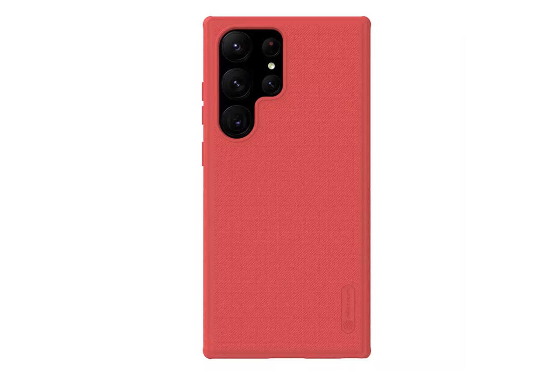 نمای پشت قاب گوشی نیلکین مدل Nature TPU Pro Magnetic مناسب سامسونگ Galaxy S23 Ultra رنگ قرمز