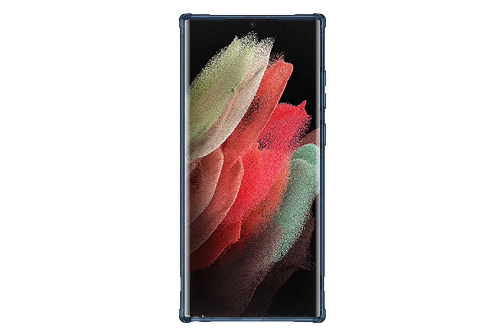 نمای بالای قاب گوشی نیلکین مدل Nature TPU Pro مناسب سامسونگ Galaxy S22 Ultra رنگ سفید