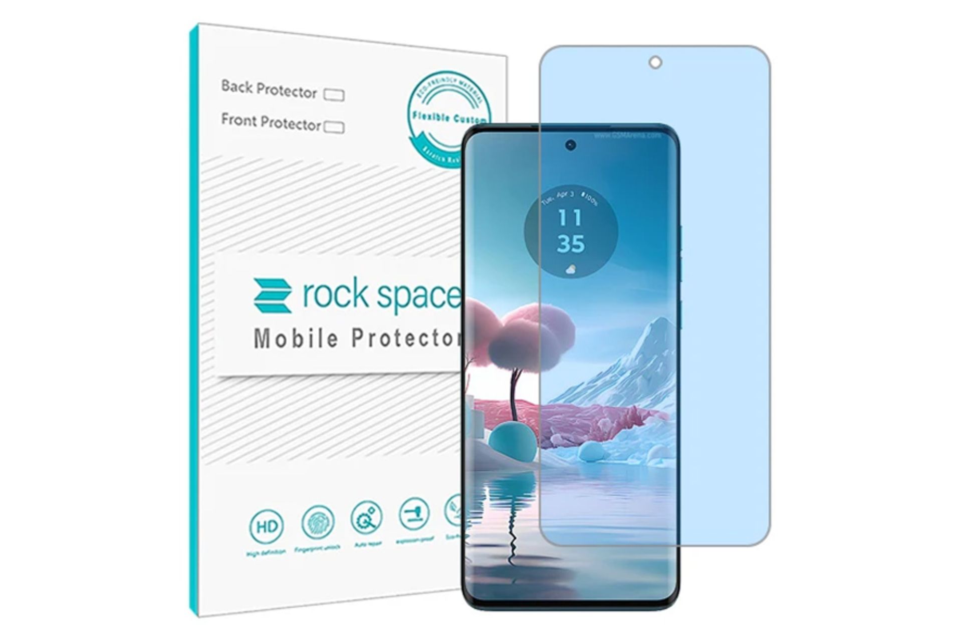 محافظ صفحه نمایش گوشی راک اسپیس مدل HyBLU مناسب موتورولا Edge 40 Neo