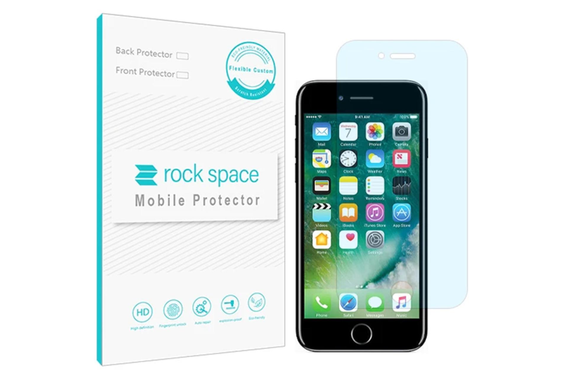 محافظ صفحه نمایش گوشی راک اسپیس مدل HyBLU مناسب اپل iPhone 7