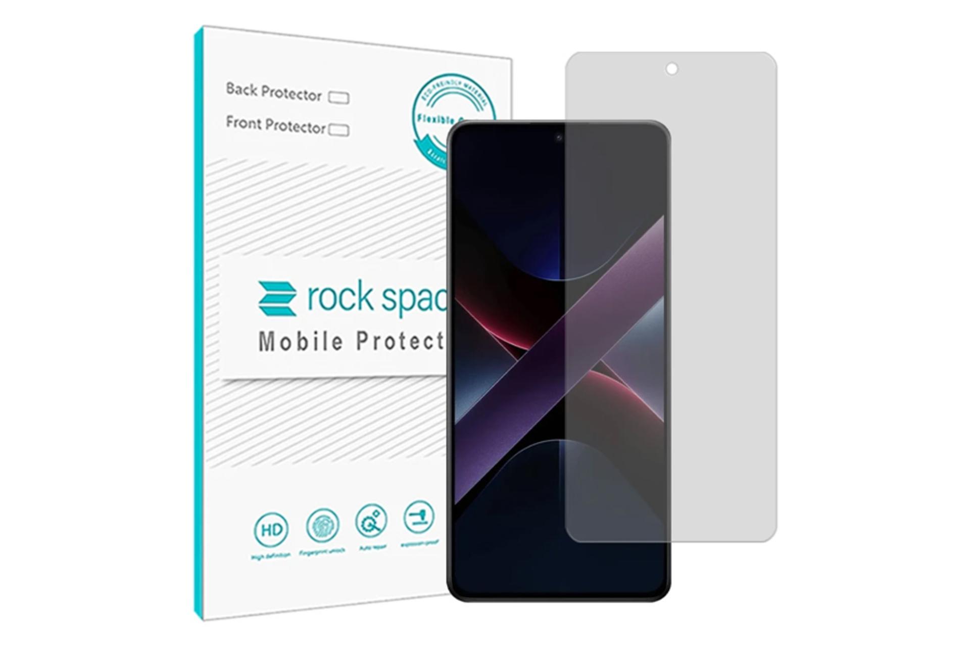 محافظ صفحه نمایش گوشی راک اسپیس مدل Resistant مناسب شیائومی Poco X7 Pro