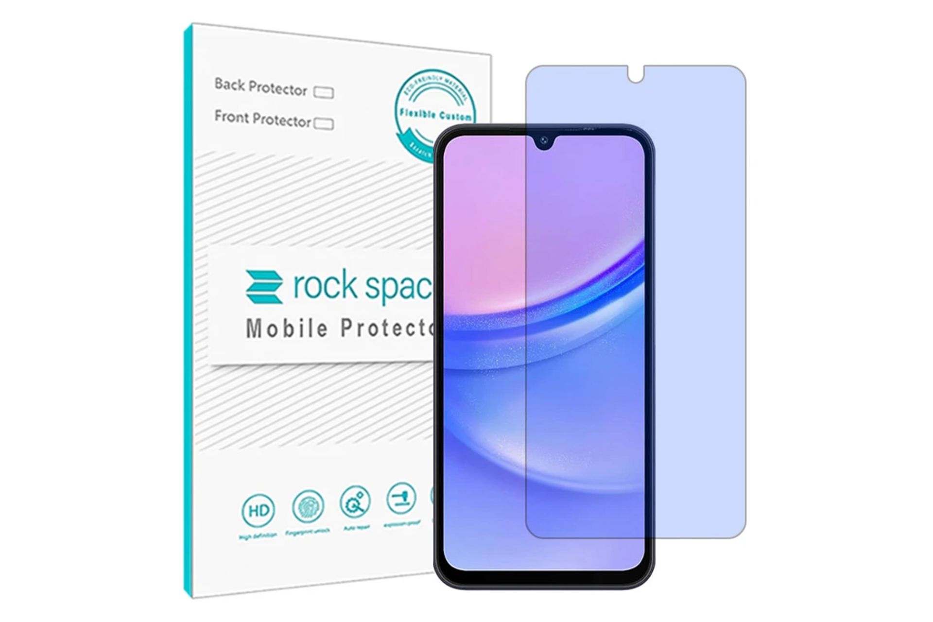 محافظ صفحه نمایش گوشی راک اسپیس مدل HyBLU مناسب سامسونگ Galaxy A15